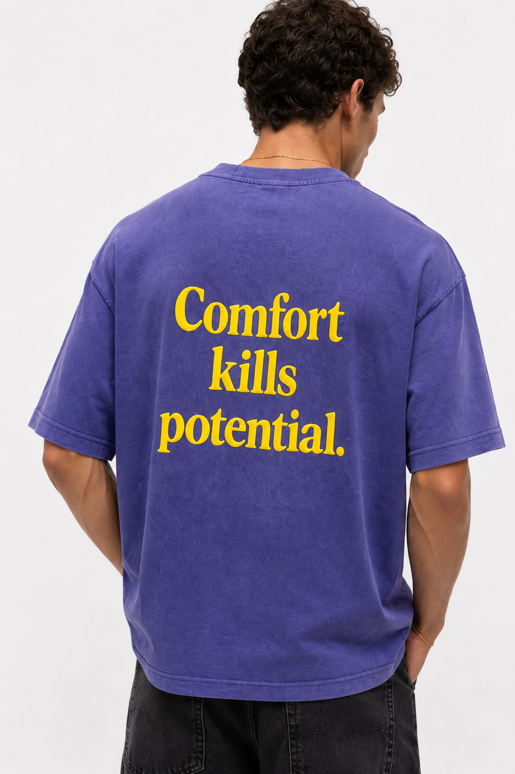 Potential Washed Oversized T-Shirt Purple