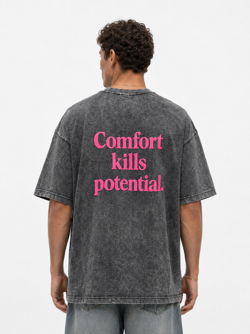 Potential Washed Oversized T-Shirt Black