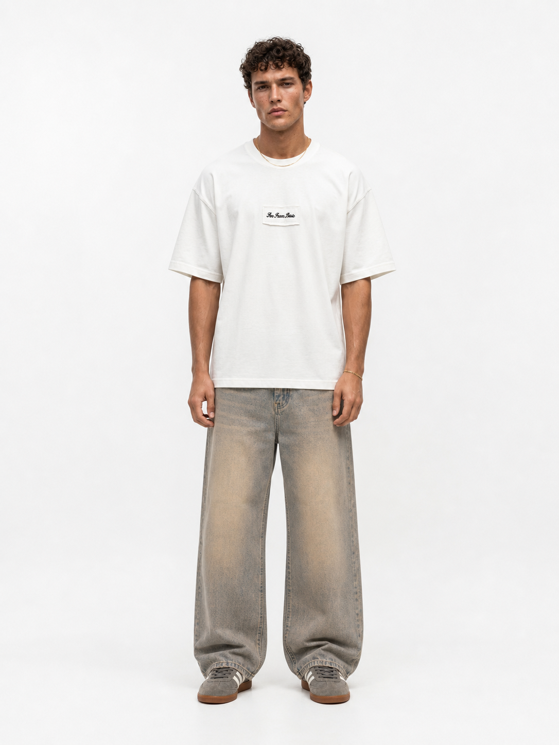 FFB Patch Oversized T-Shirt Ecru