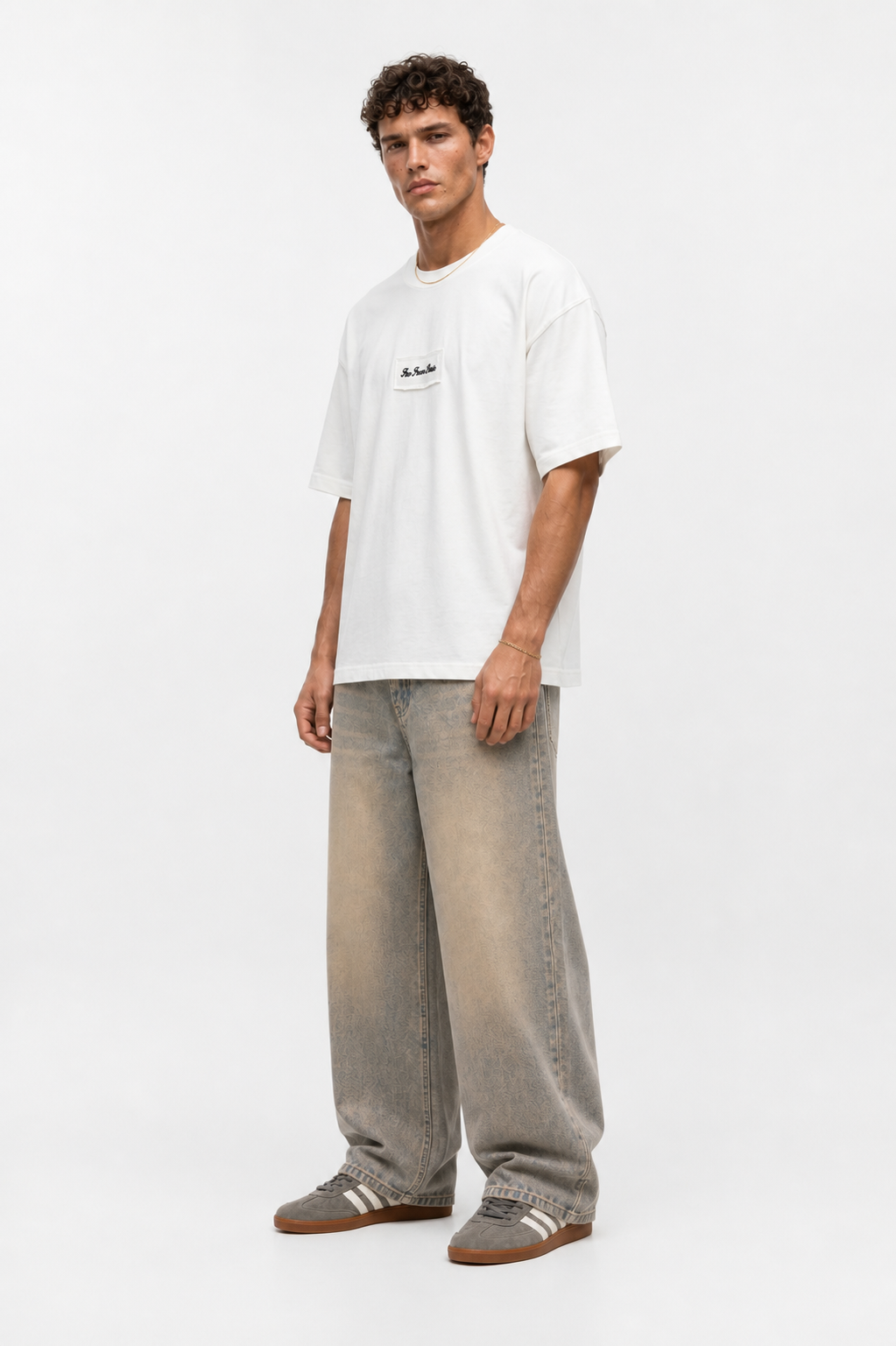FFB Patch Oversized T-Shirt Ecru