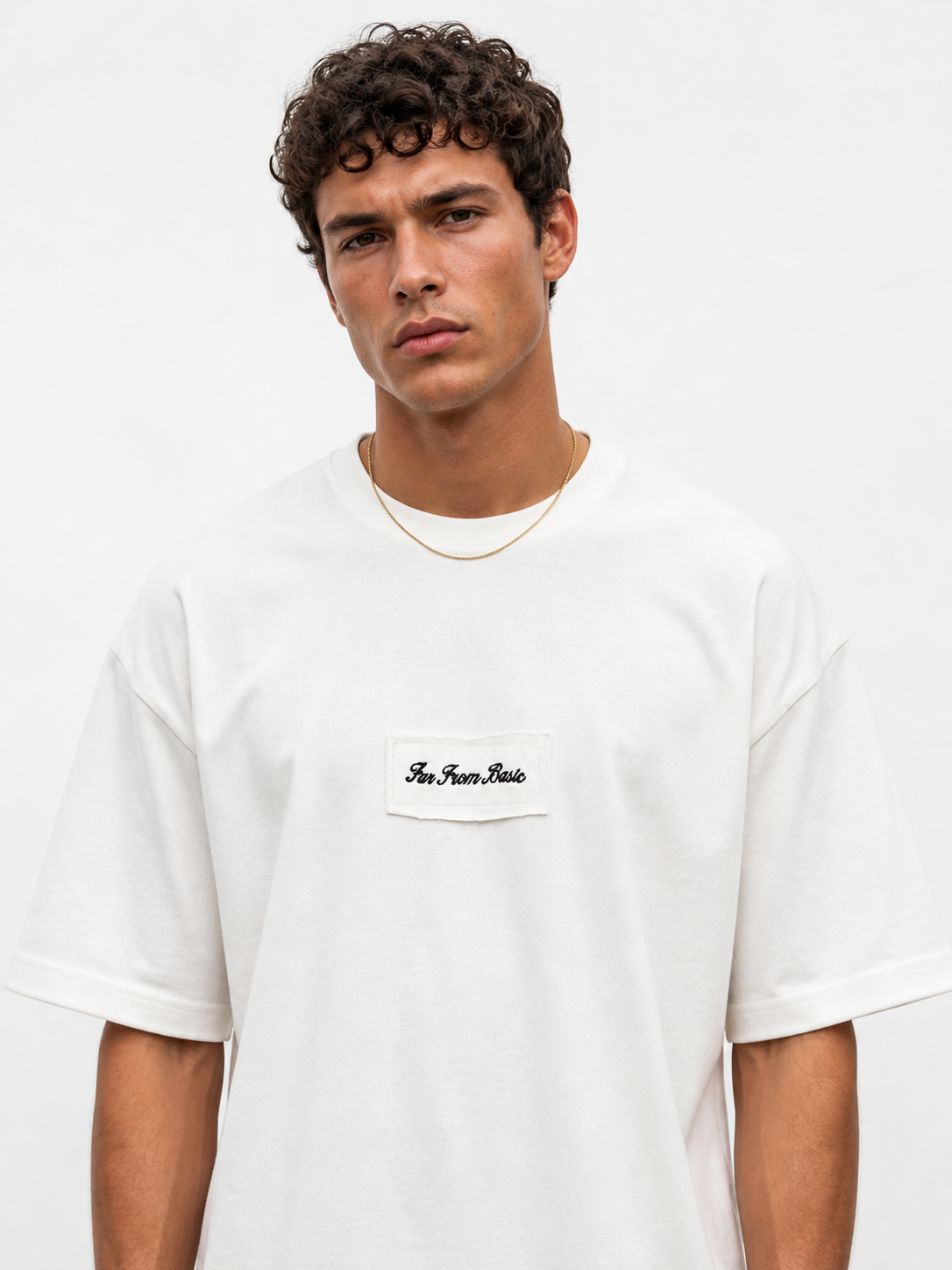 FFB Patch Oversized T-Shirt Ecru