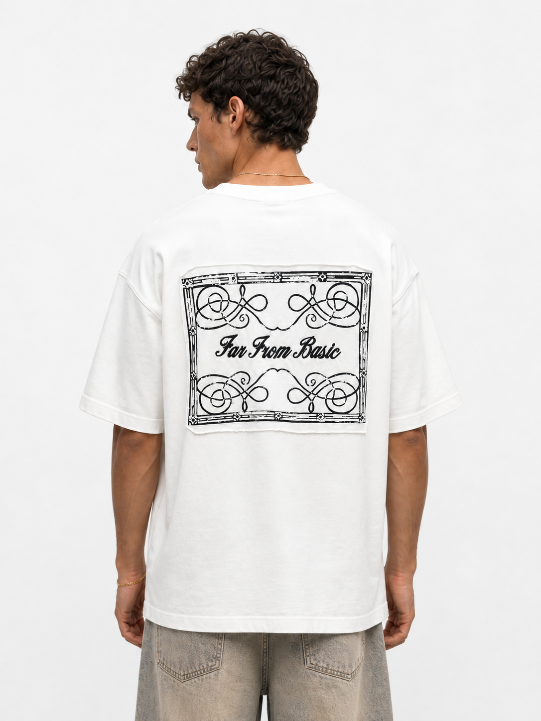 FFB Patch Oversized T-Shirt Ecru