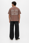 FFB Patch Oversized T-Shirt Brown