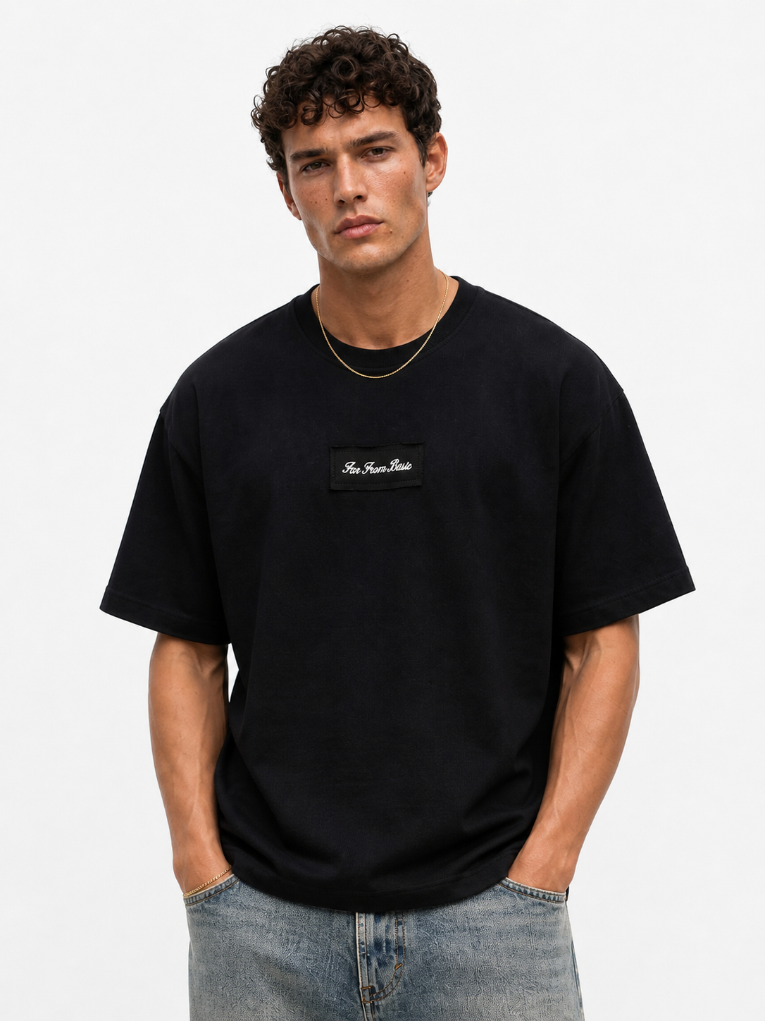FFB Patch Oversized T-Shirt Black