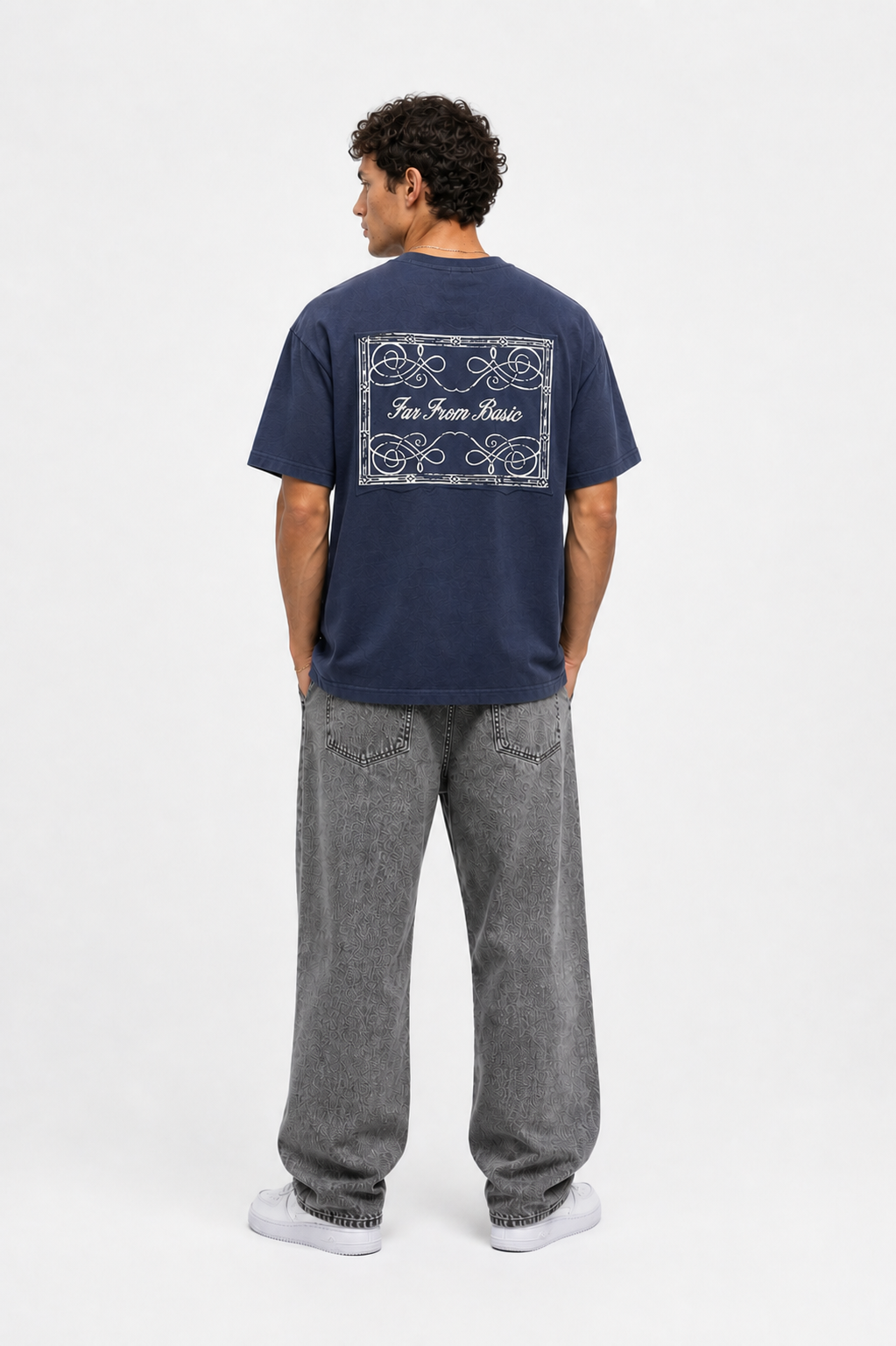 FFB Patch Oversized T-Shirt Navy