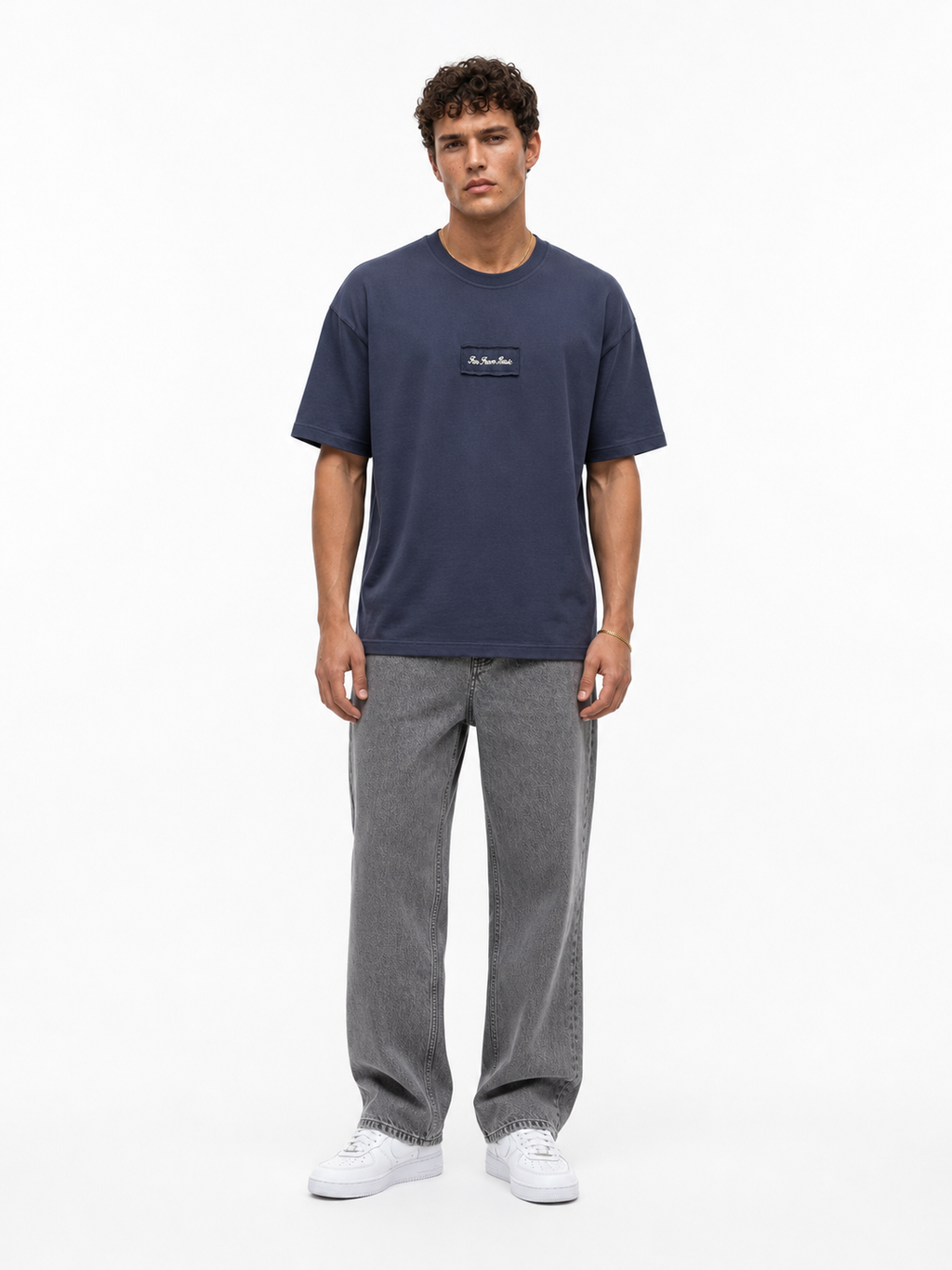 FFB Patch Oversized T-Shirt Navy