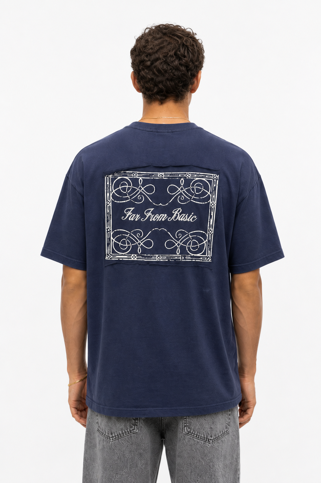 FFB Patch Oversized T-Shirt Navy