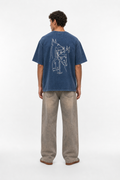 Loyal Washed Oversized T-Shirt Navy