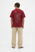 Loyal Washed Oversized T-Shirt Burgundy
