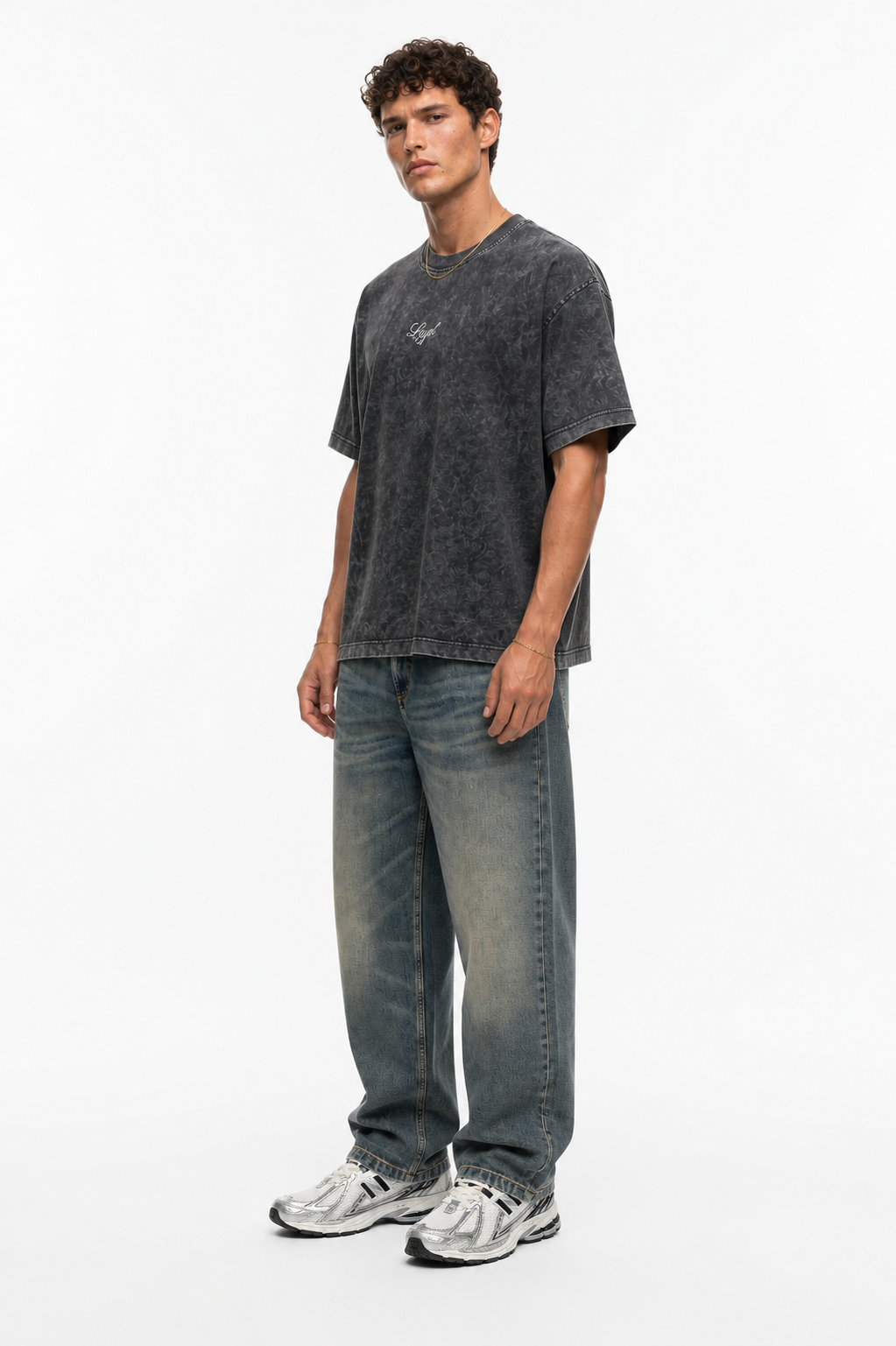 Loyal Washed Oversized T-Shirt Black