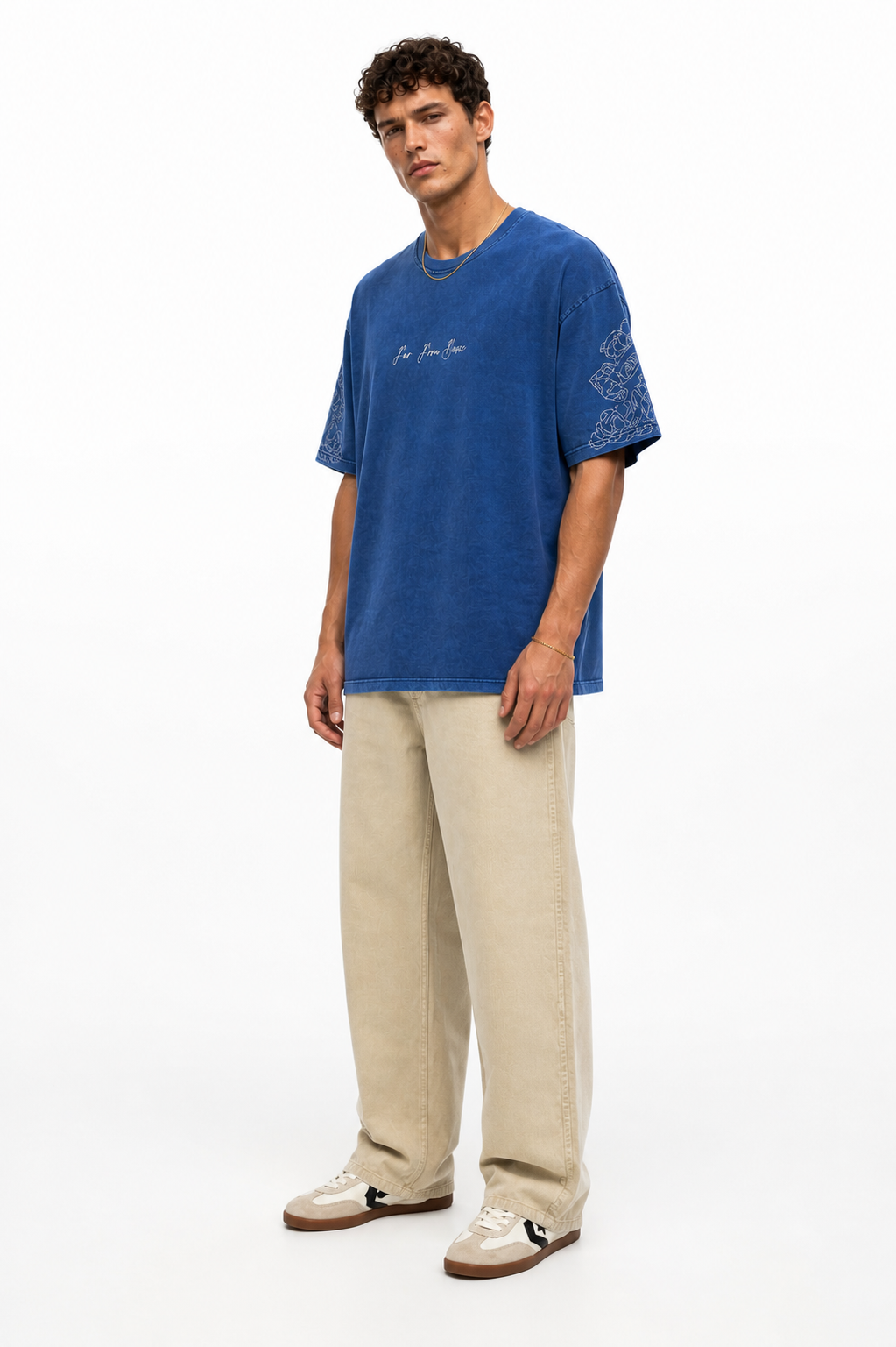 FFB Washed Oversized T-Shirt Navy
