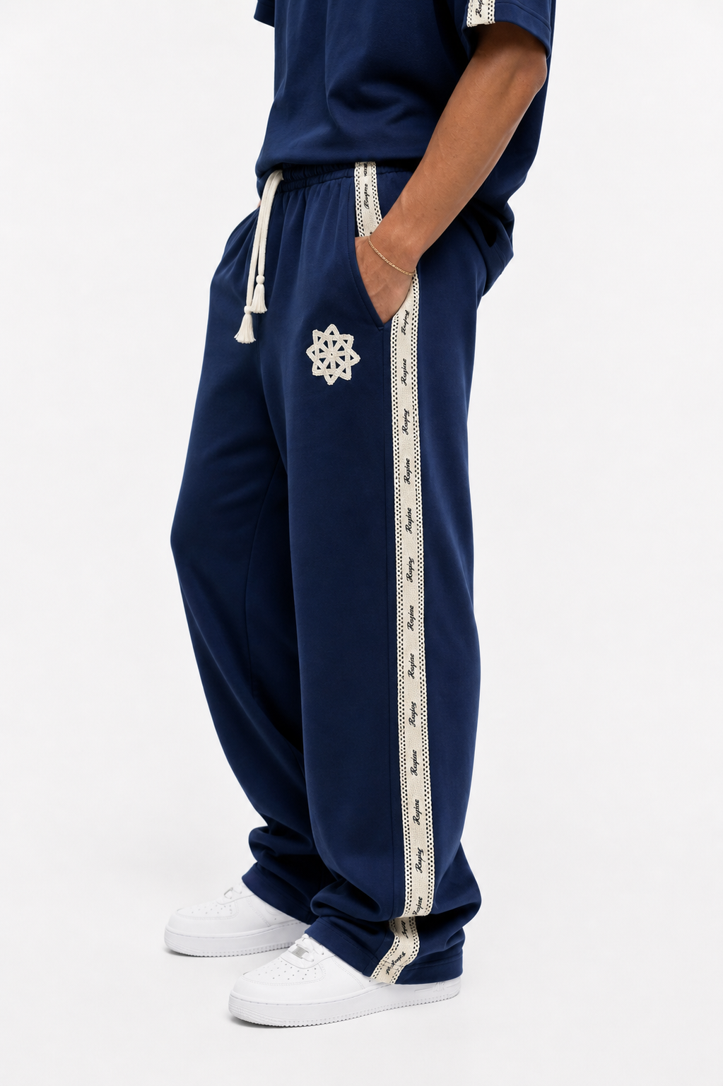 Respire Stripe Regular Fit Set Navy