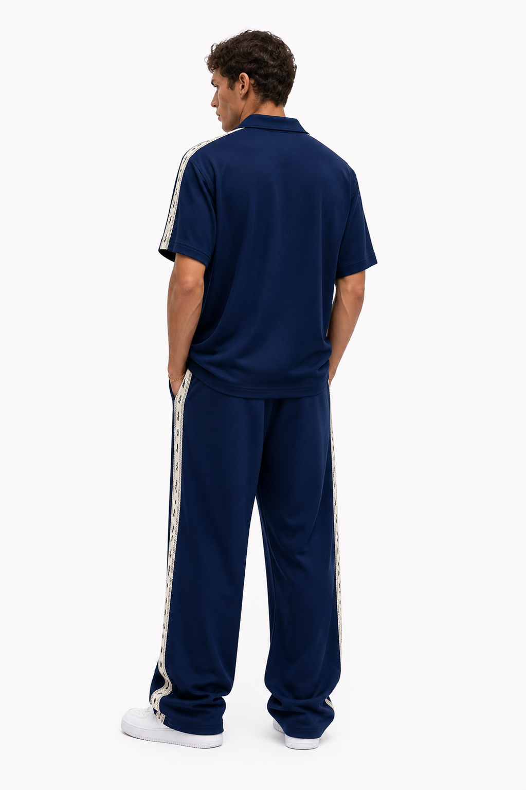 Respire Stripe Regular Fit Set Navy