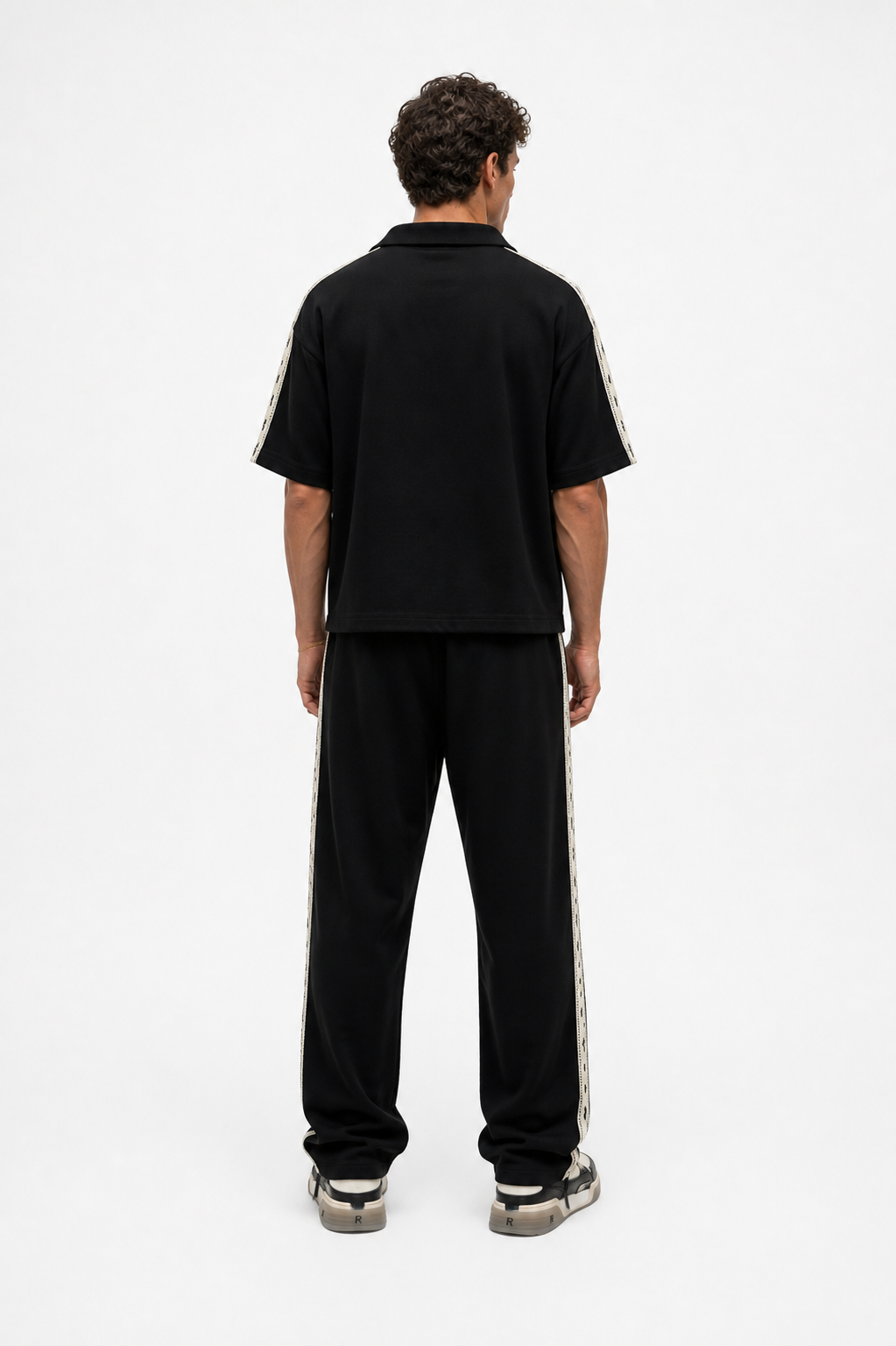 Respire Stripe Regular Fit Set Black