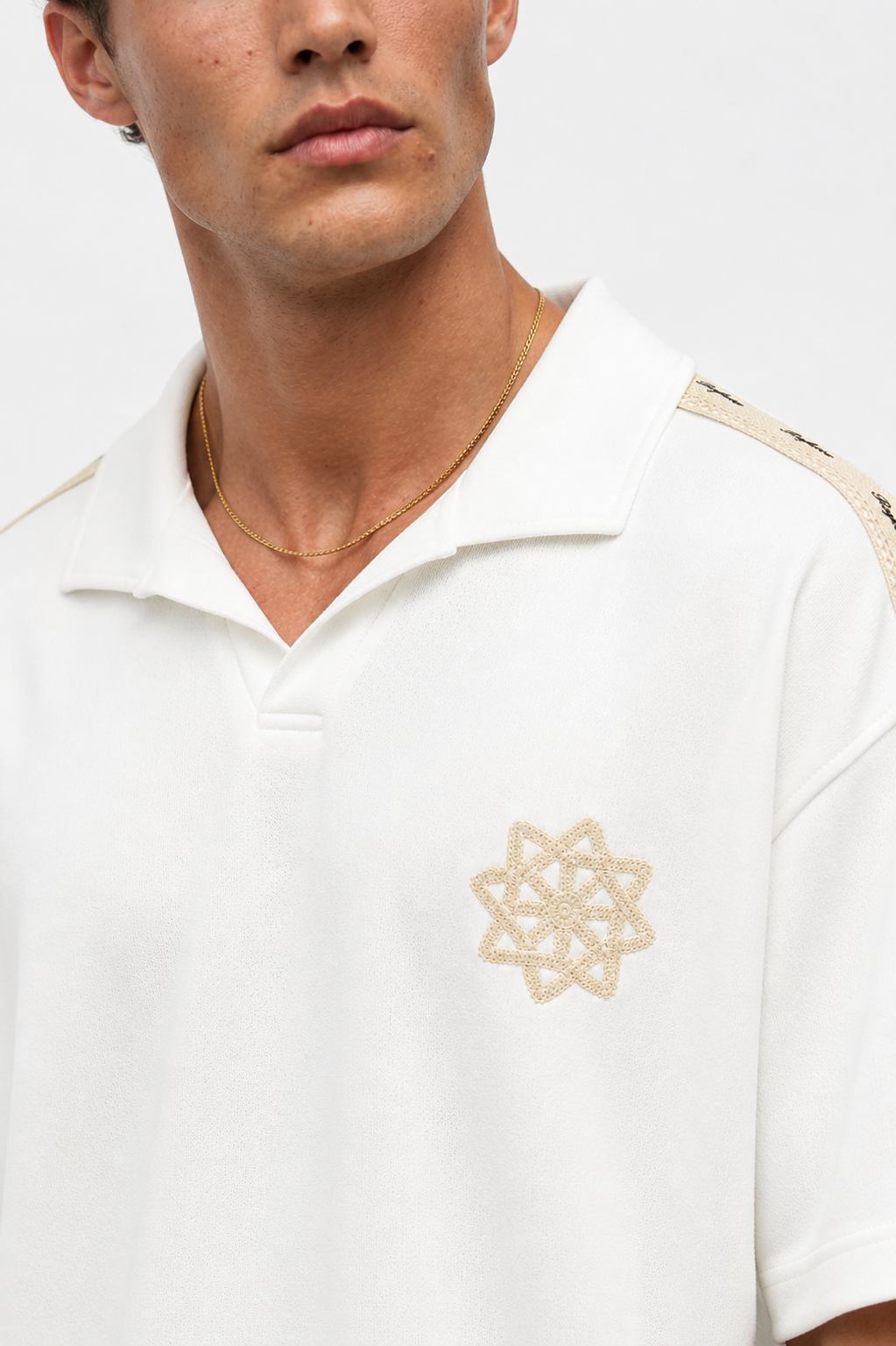 Respire Stripe Regular Fit Set Ecru