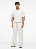 R Embroidered Regular Fit Tracksuit Ecru
