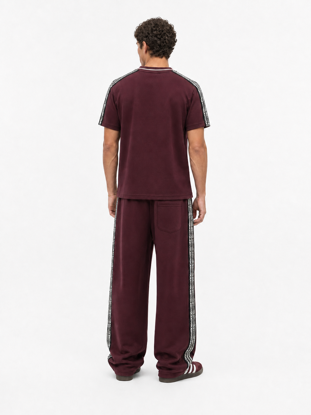 Originals Stripe Regular Fit Set Burgundy