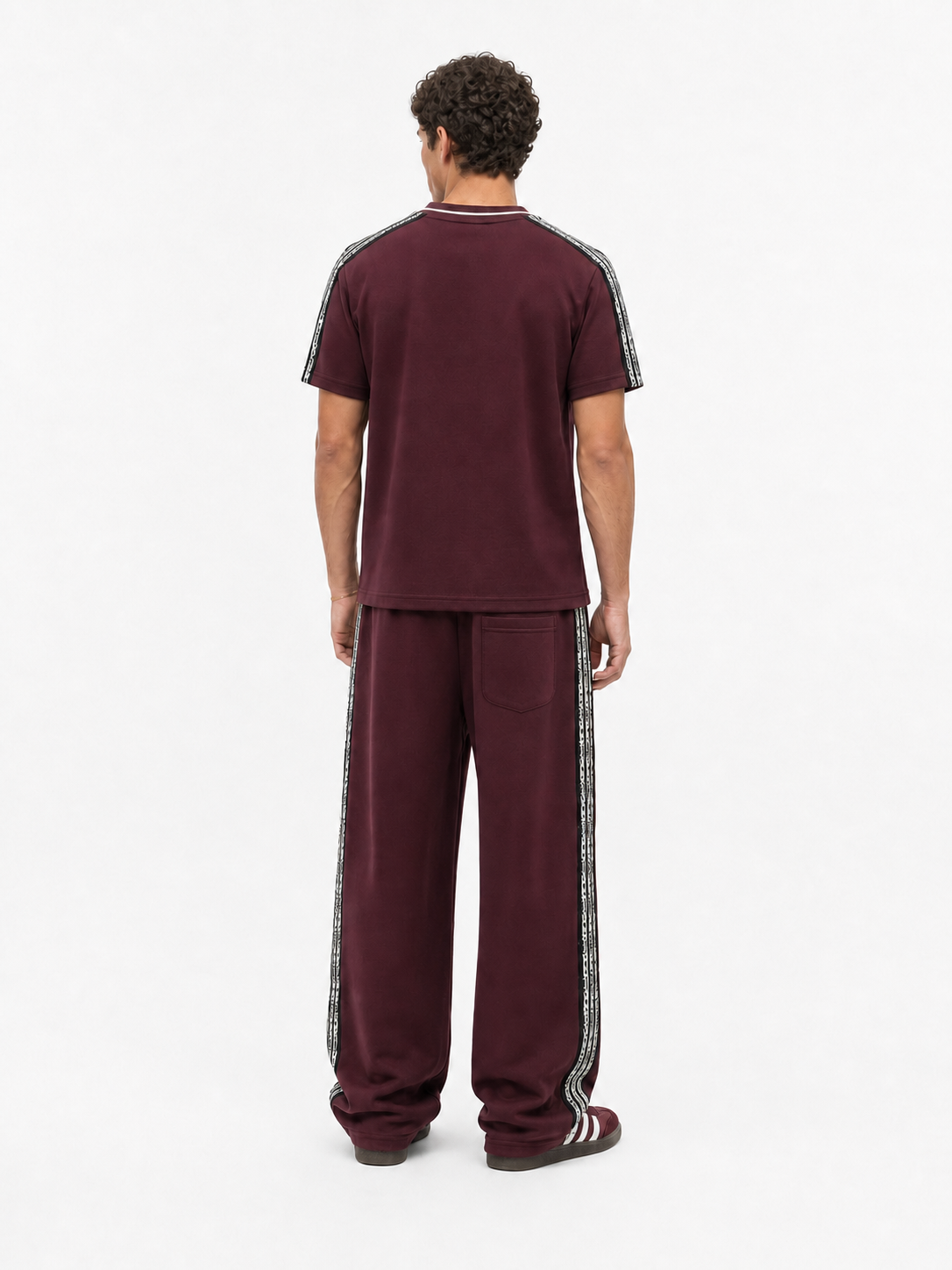 Originals Stripe Regular Fit Set Burgundy