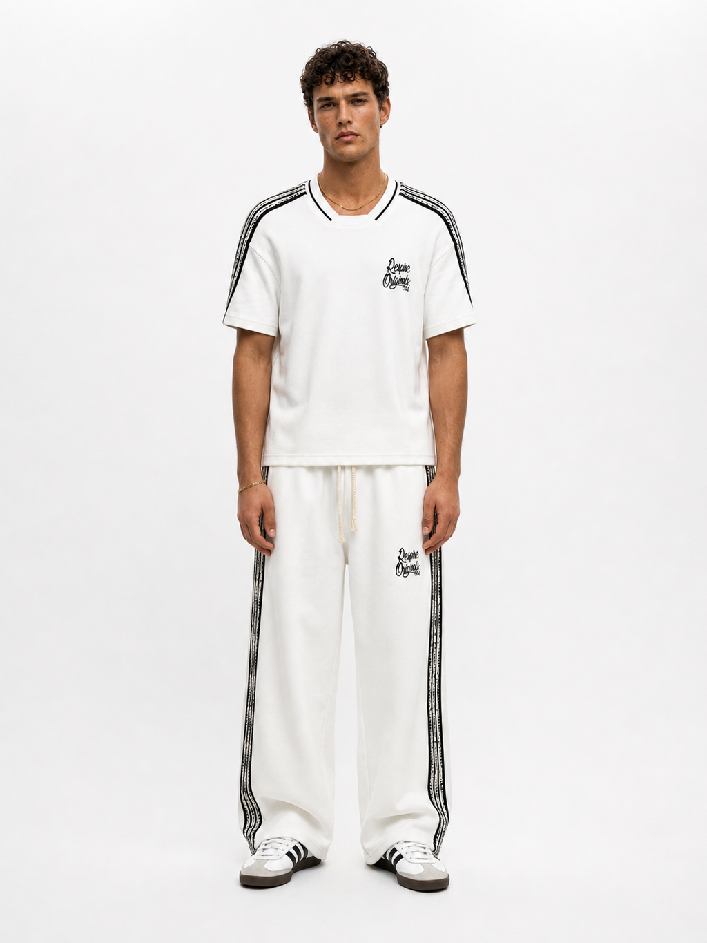 Originals Stripe Regular Fit Set Ecru
