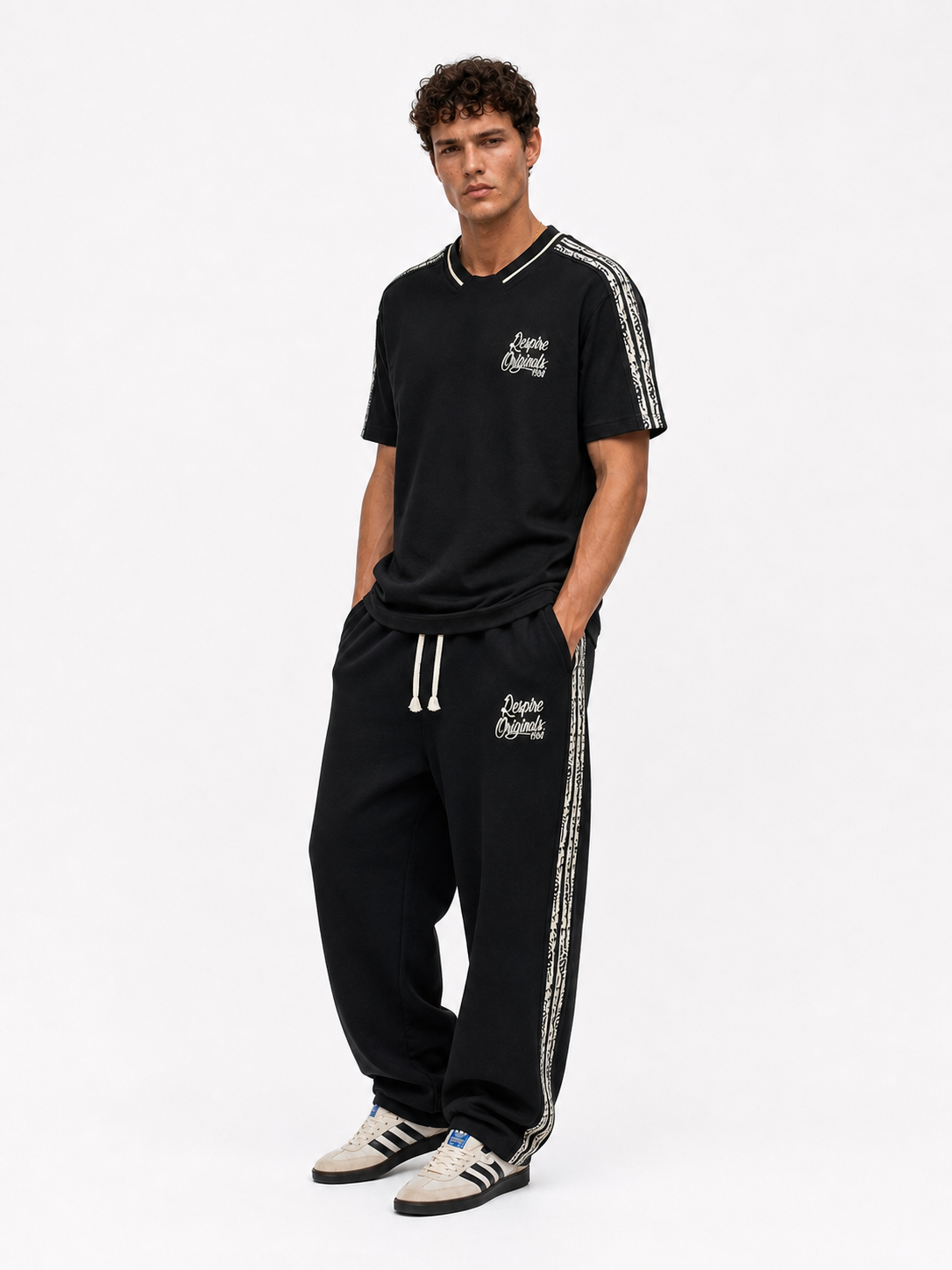 Originals Stripe Regular Fit Set Black