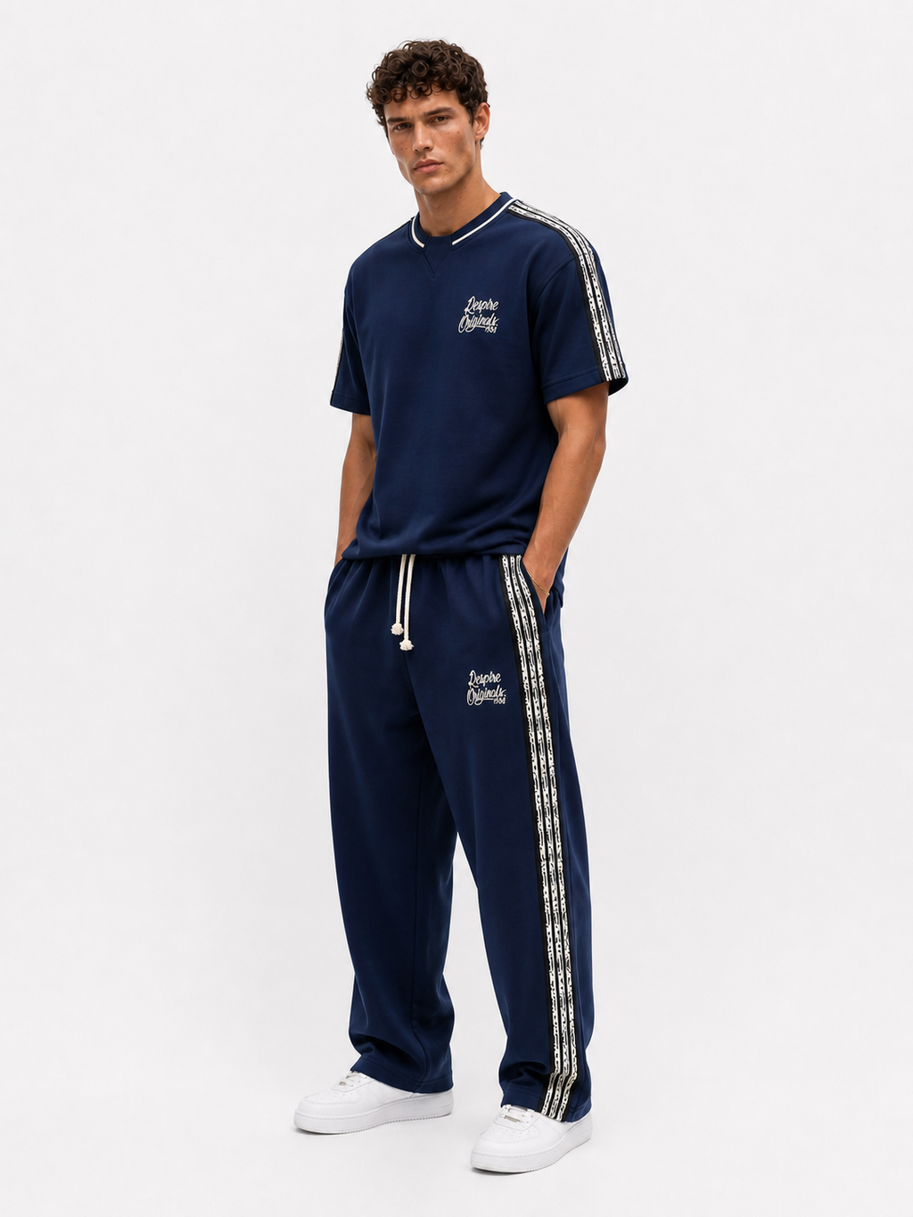 Originals Stripe Regular Fit Set Navy