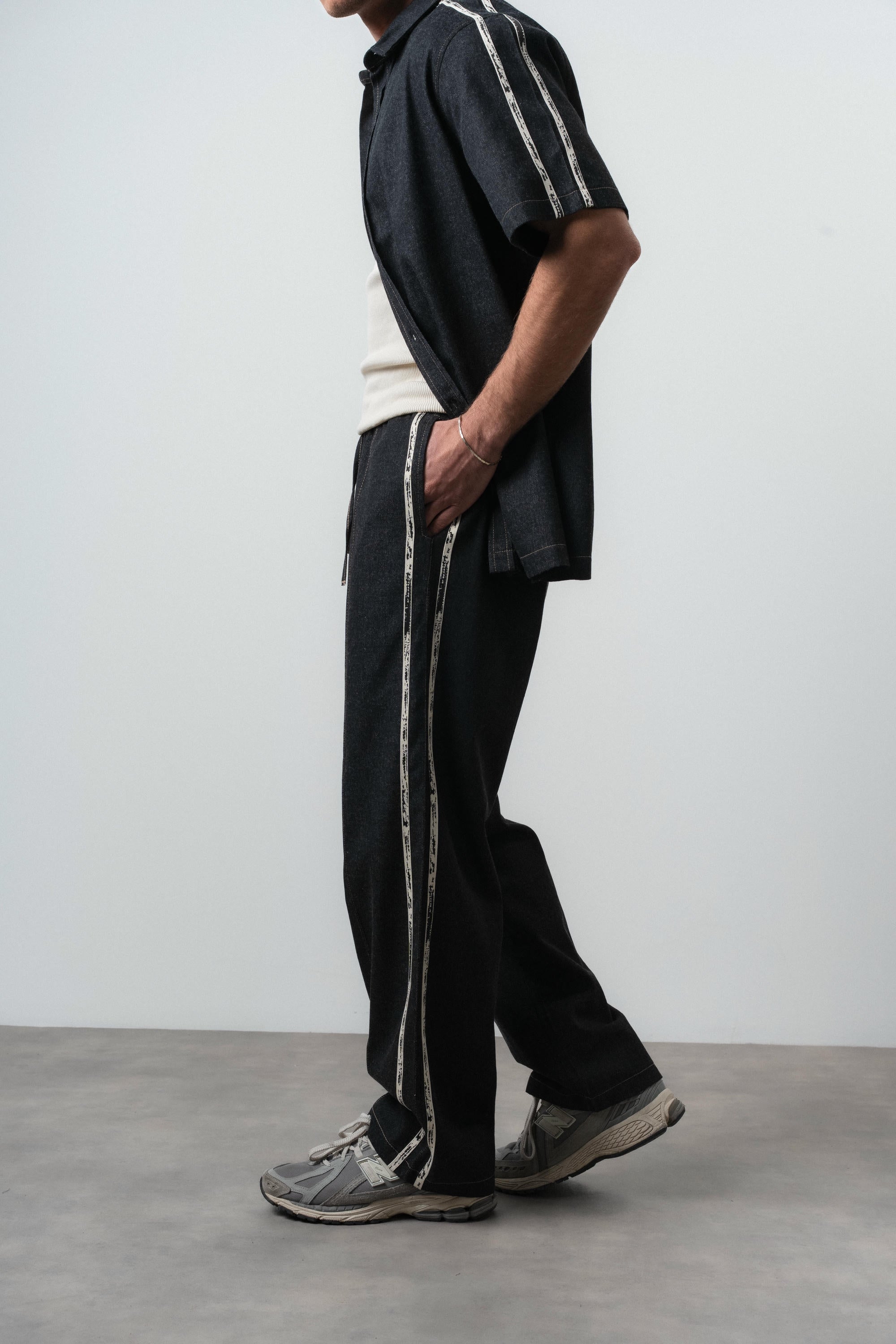 Denim Baggy Sweatpant Black