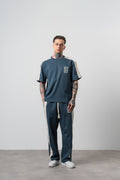 07 Striped Regular Fit Tracksuit Petrol Blue