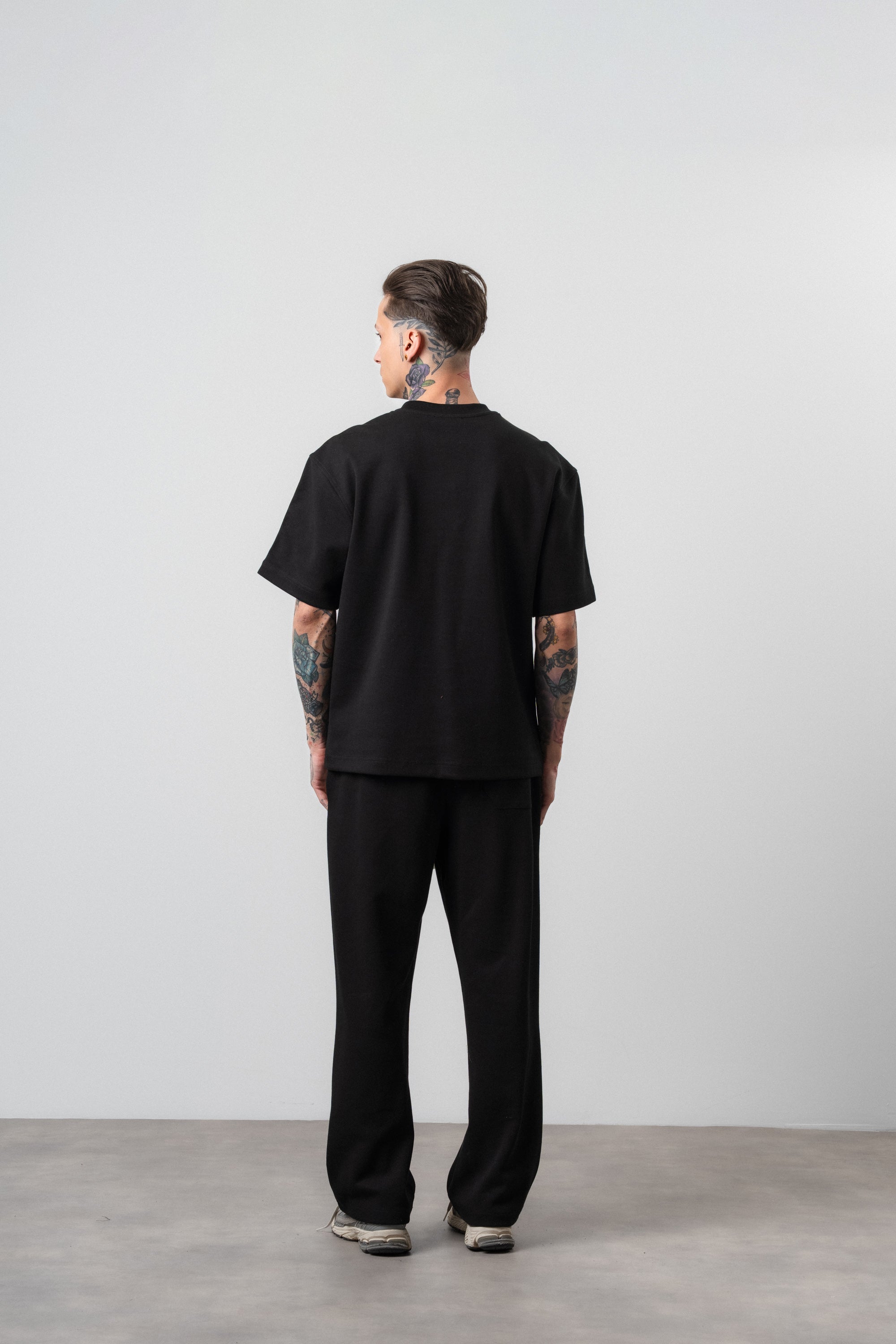 07 Striped Regular Fit Tracksuit Black