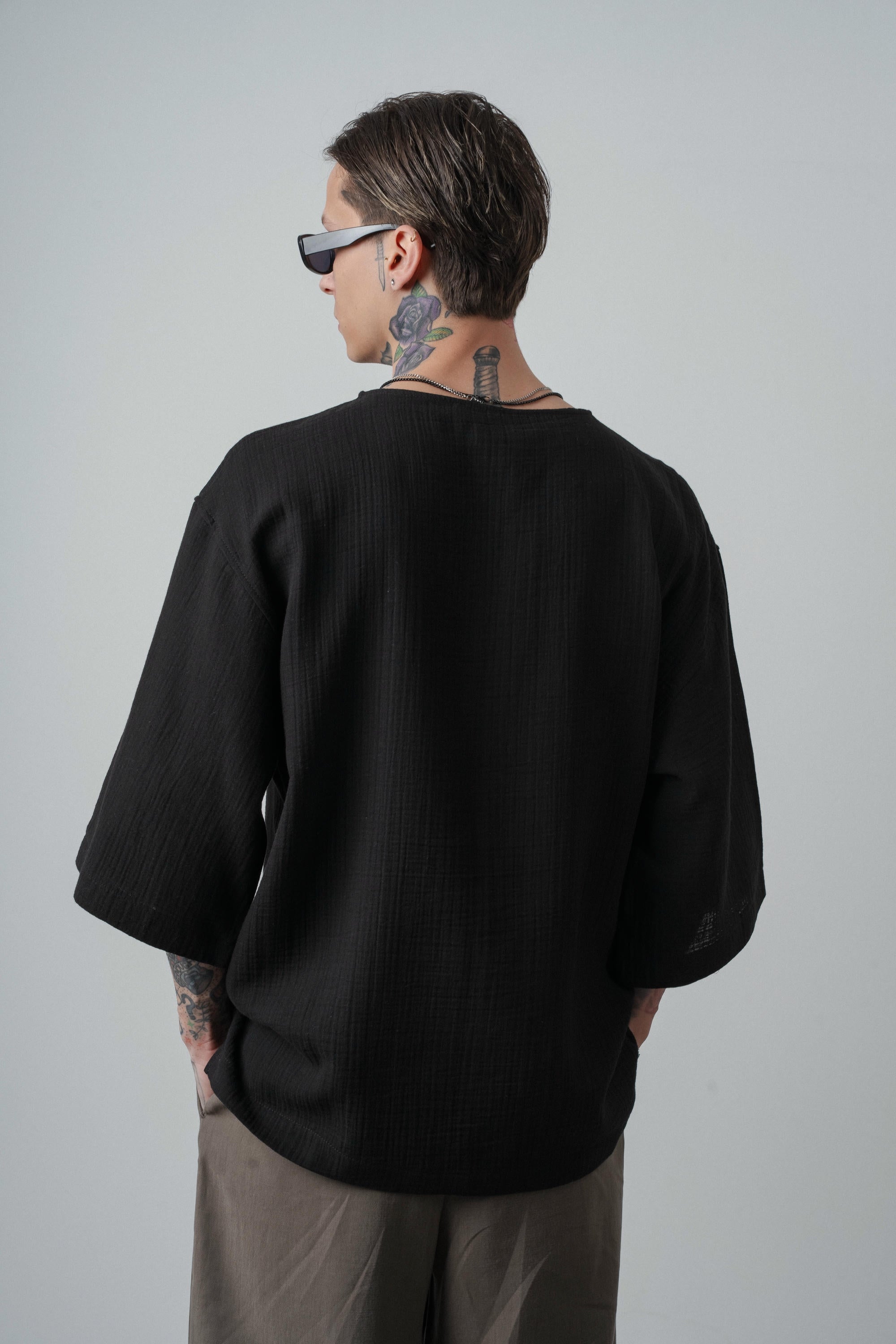 Muslin Oversized T-Shirt Black