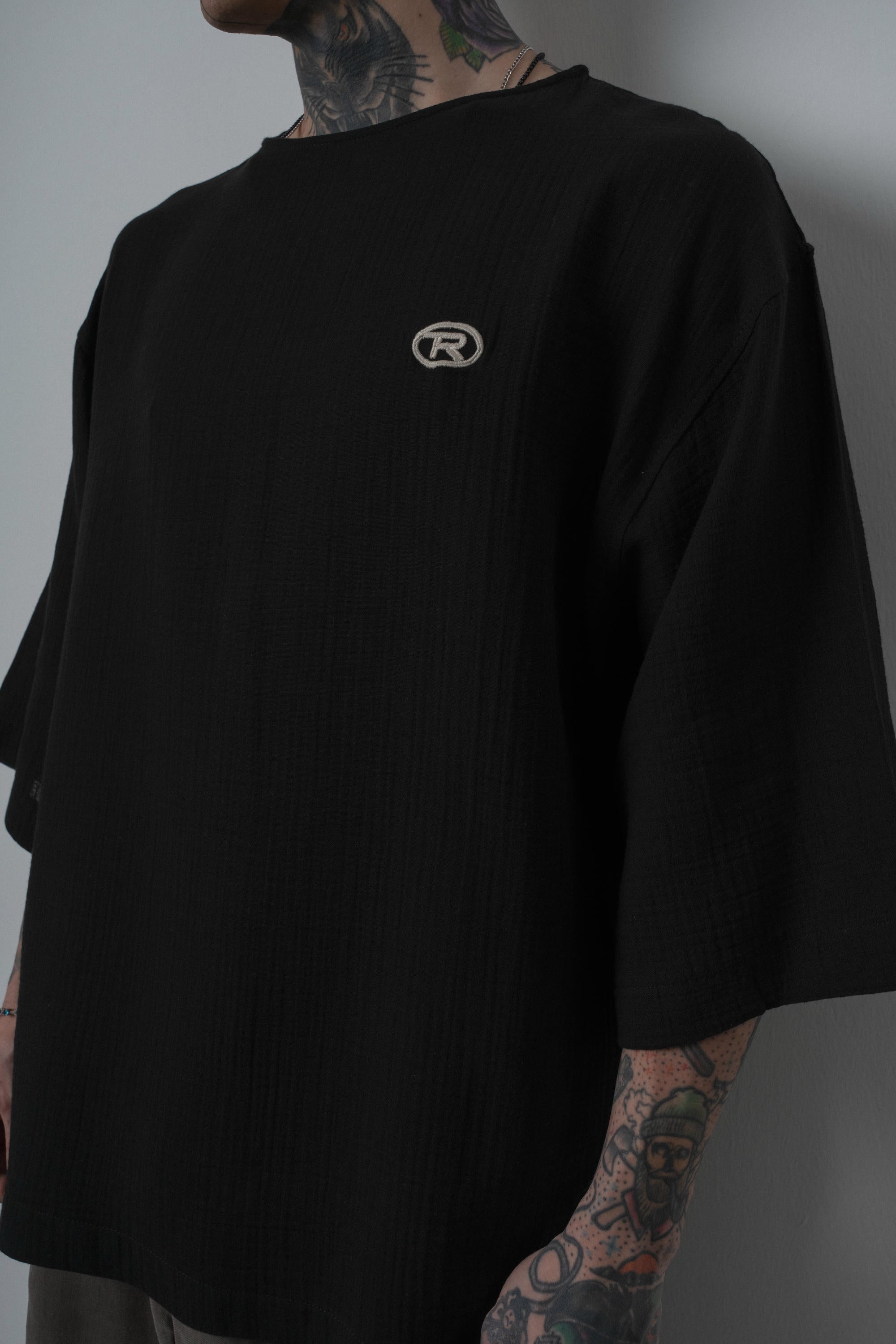 Muslin Oversized T-Shirt Black