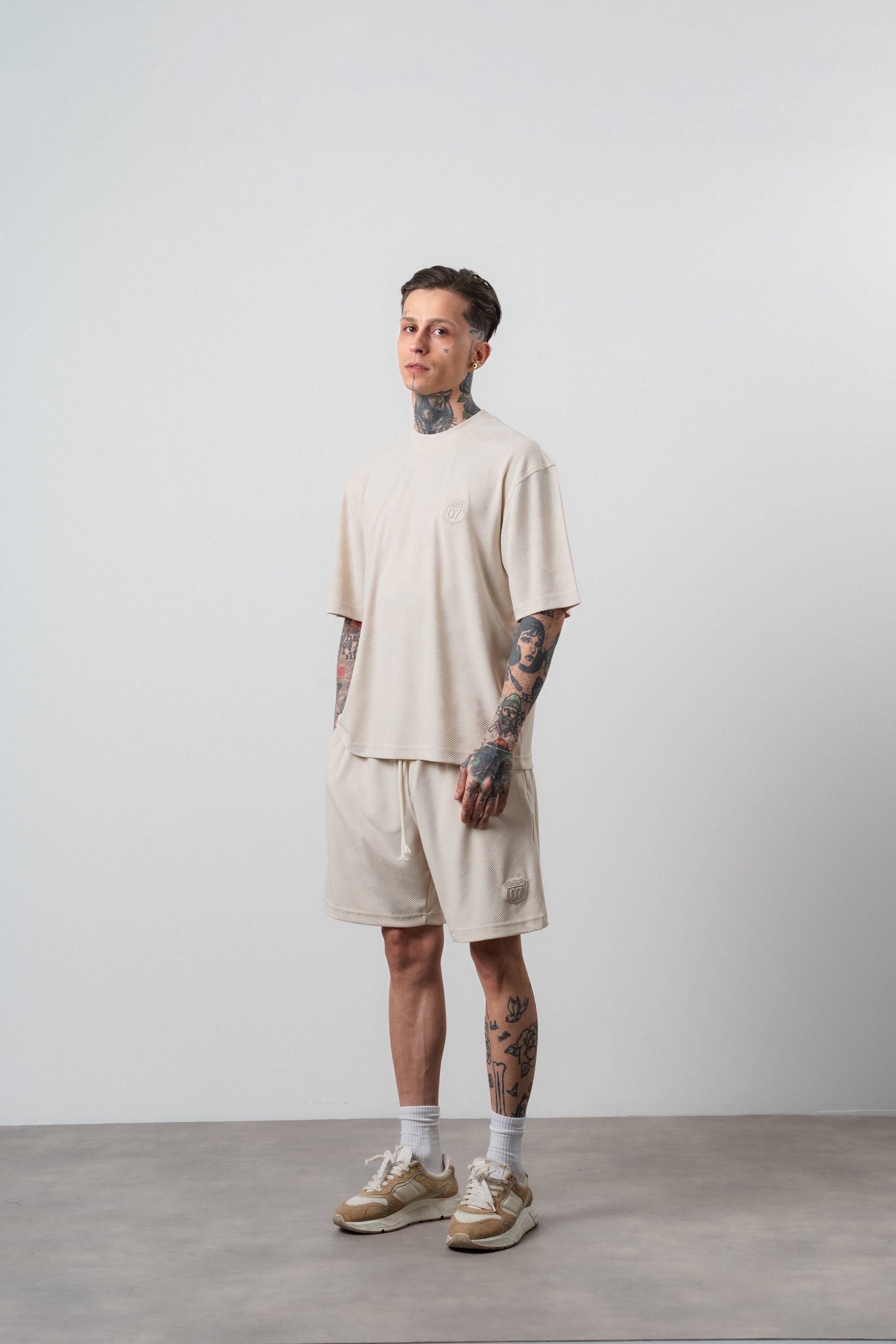 Route 07 Regular Fit Set Beige