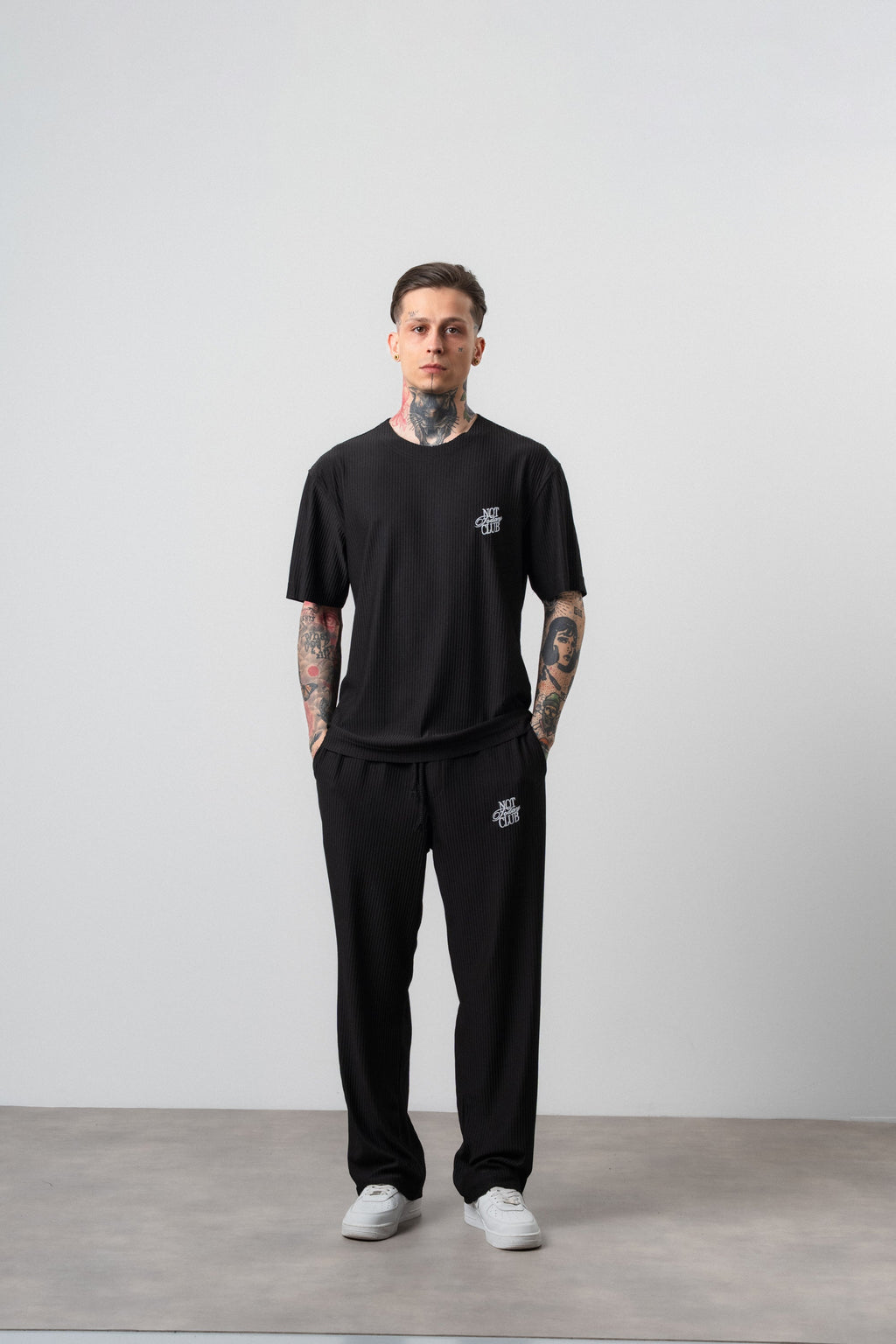 Not Today Club Regular Fit Tracksuit Black