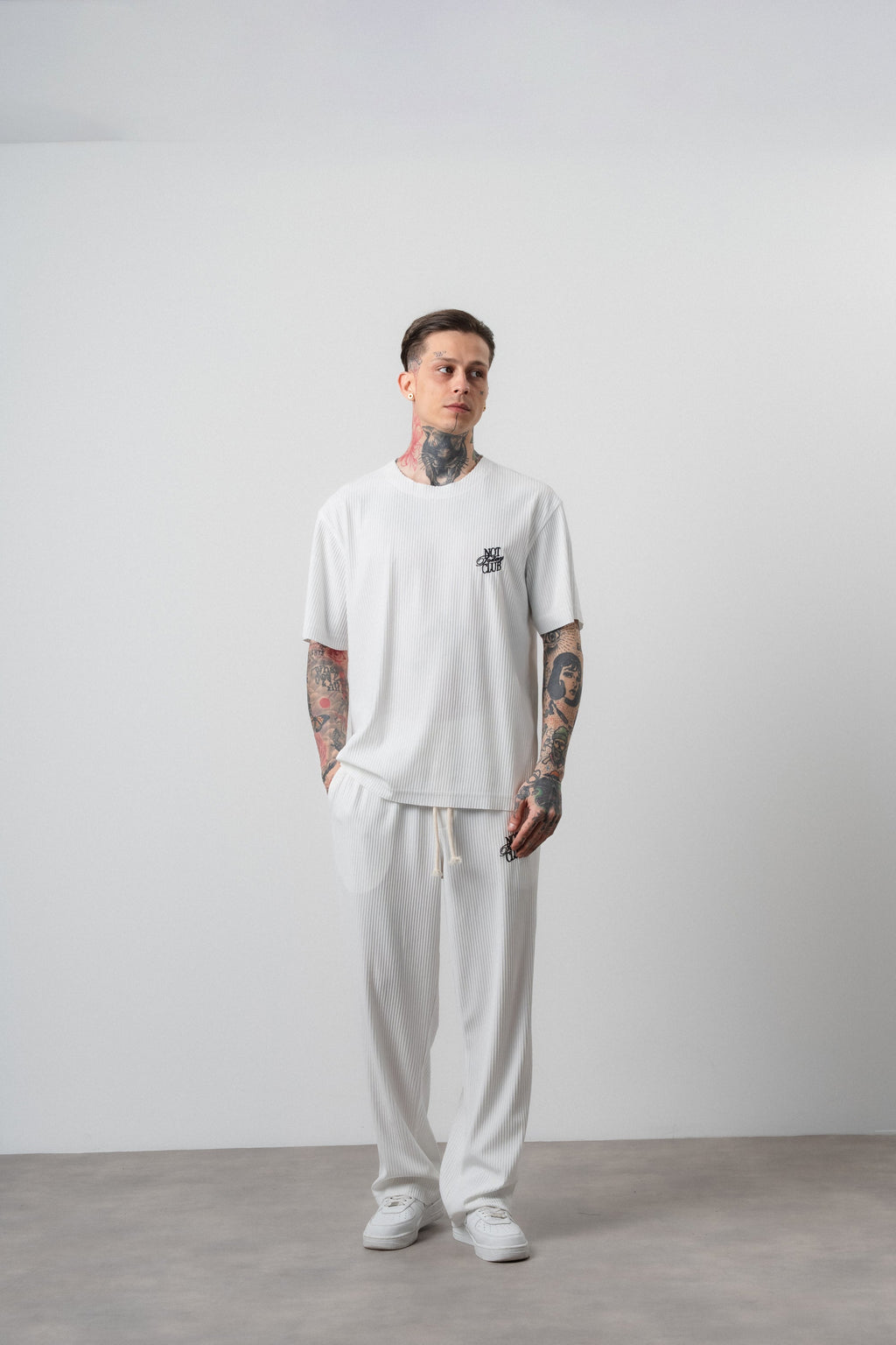 Not Today Club Regular Fit Tracksuit Ecru