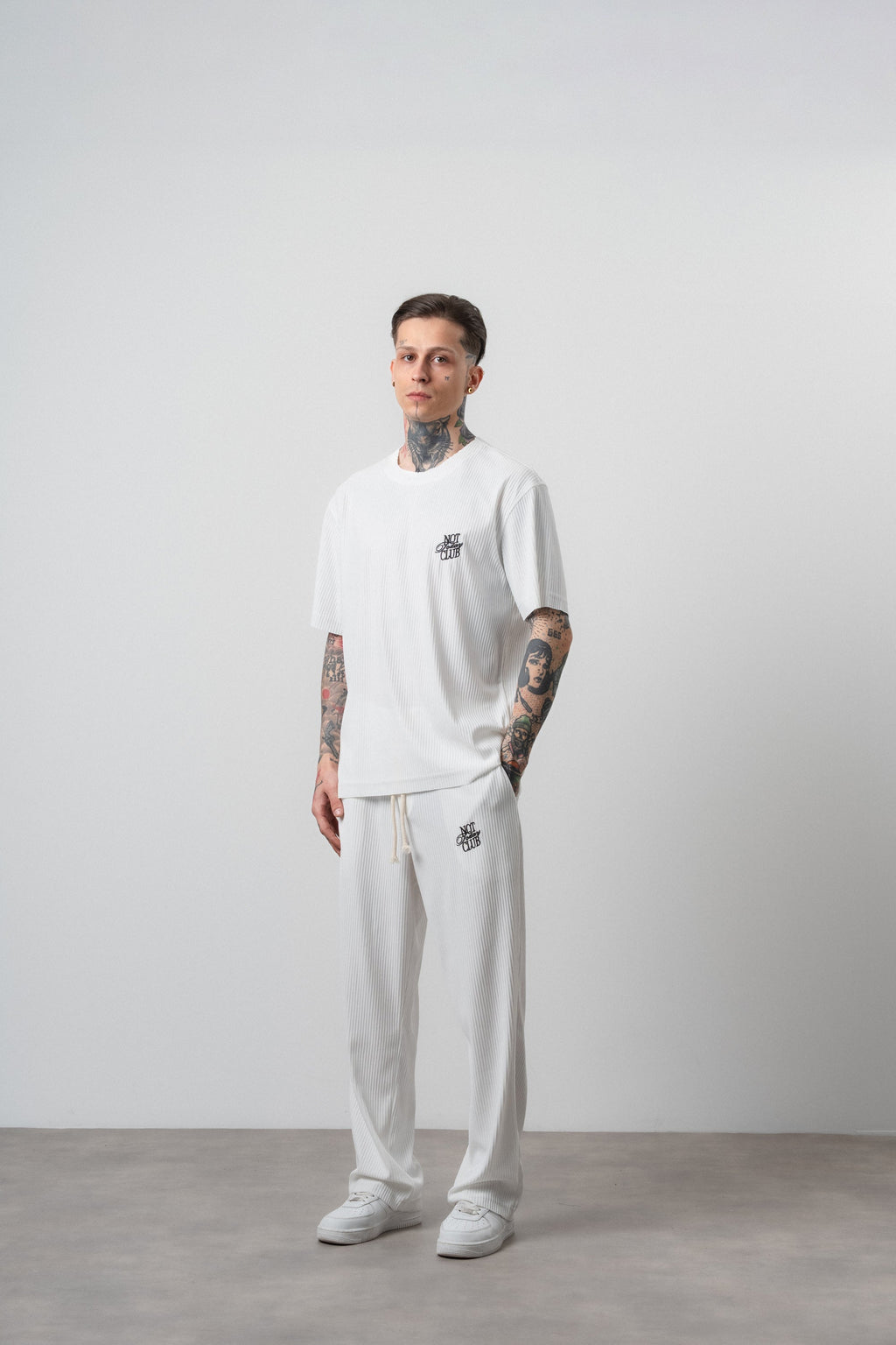 Not Today Club Regular Fit Tracksuit Ecru