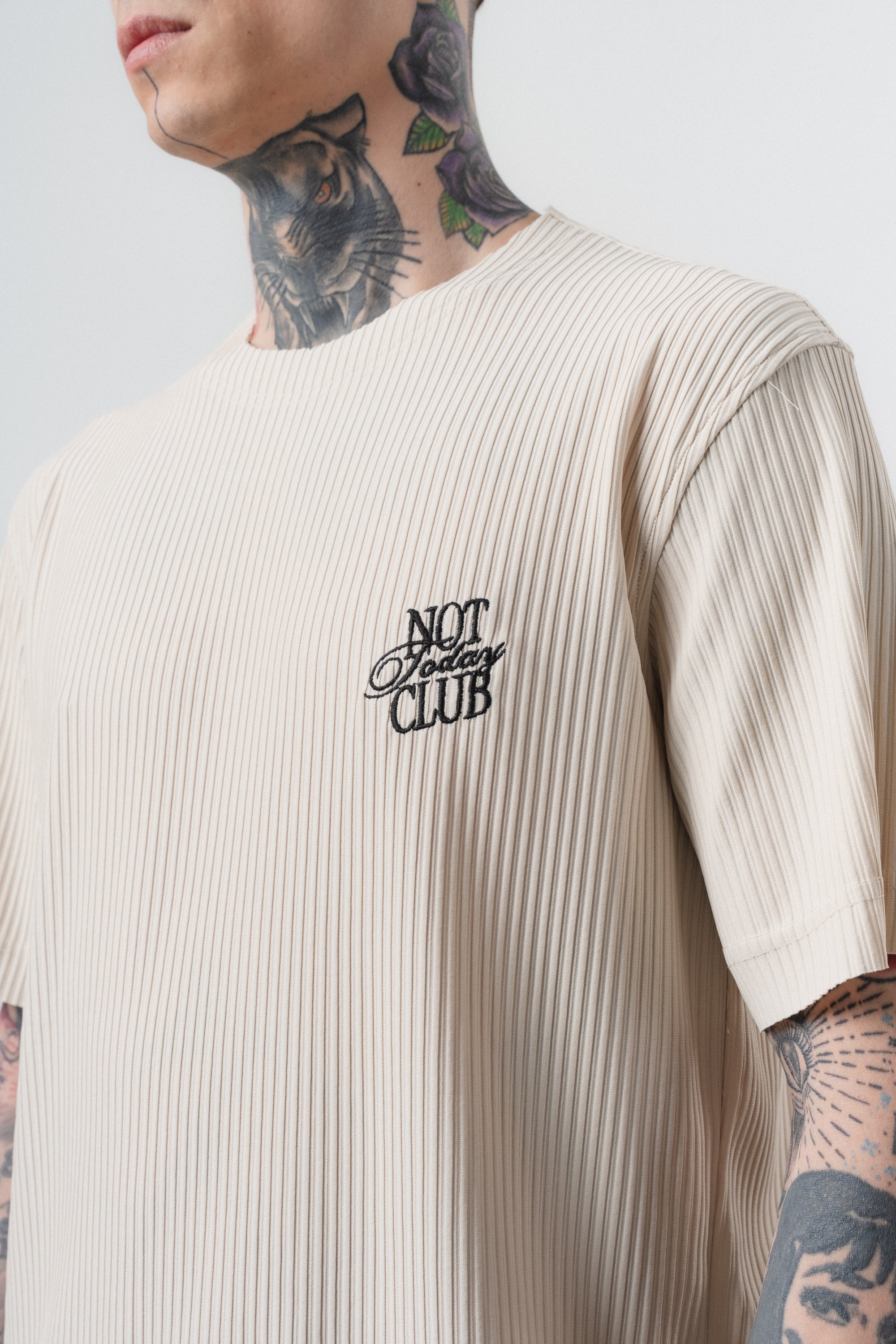 Not Today Club Regular Fit Tracksuit Beige