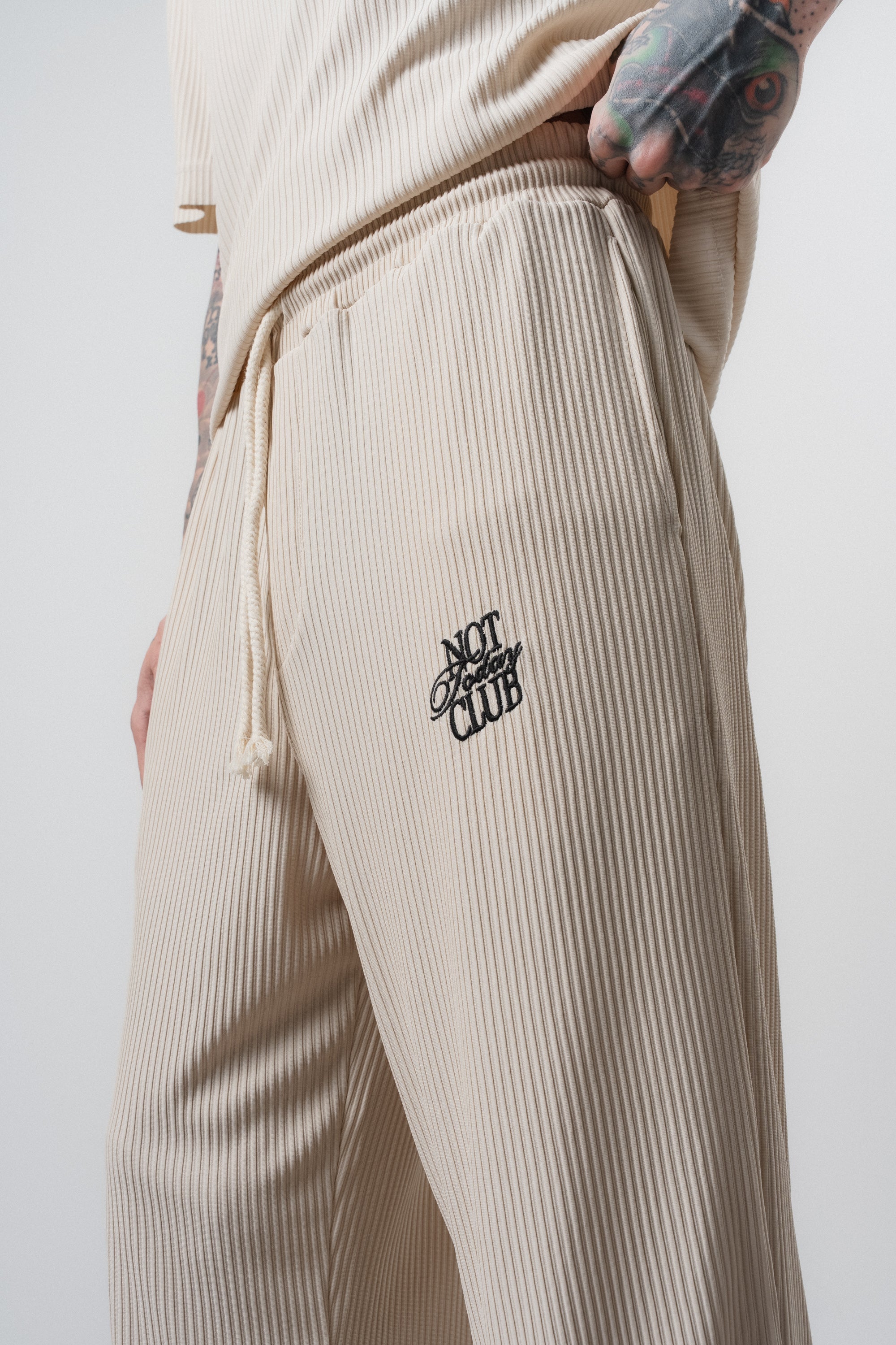 Not Today Club Regular Fit Tracksuit Beige
