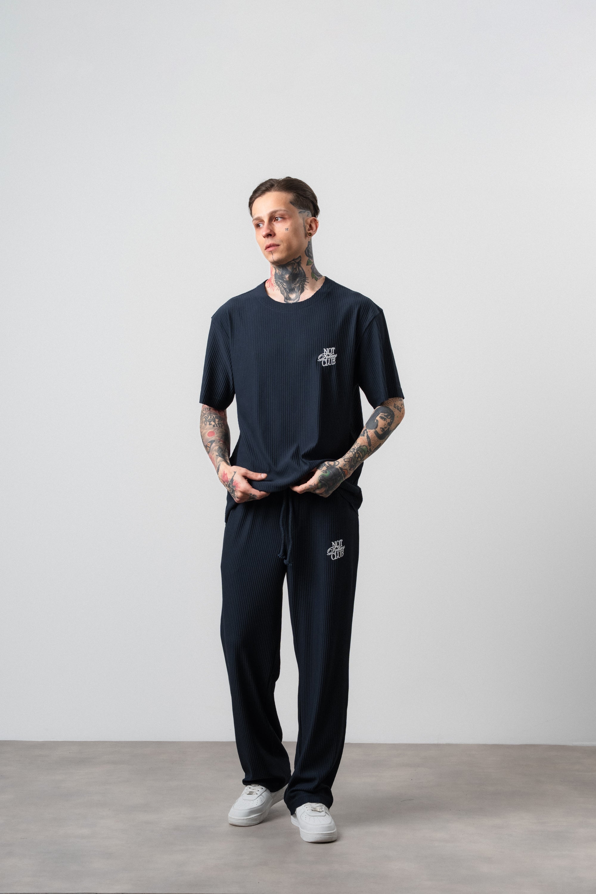 Not Today Club Regular Fit Tracksuit Navy