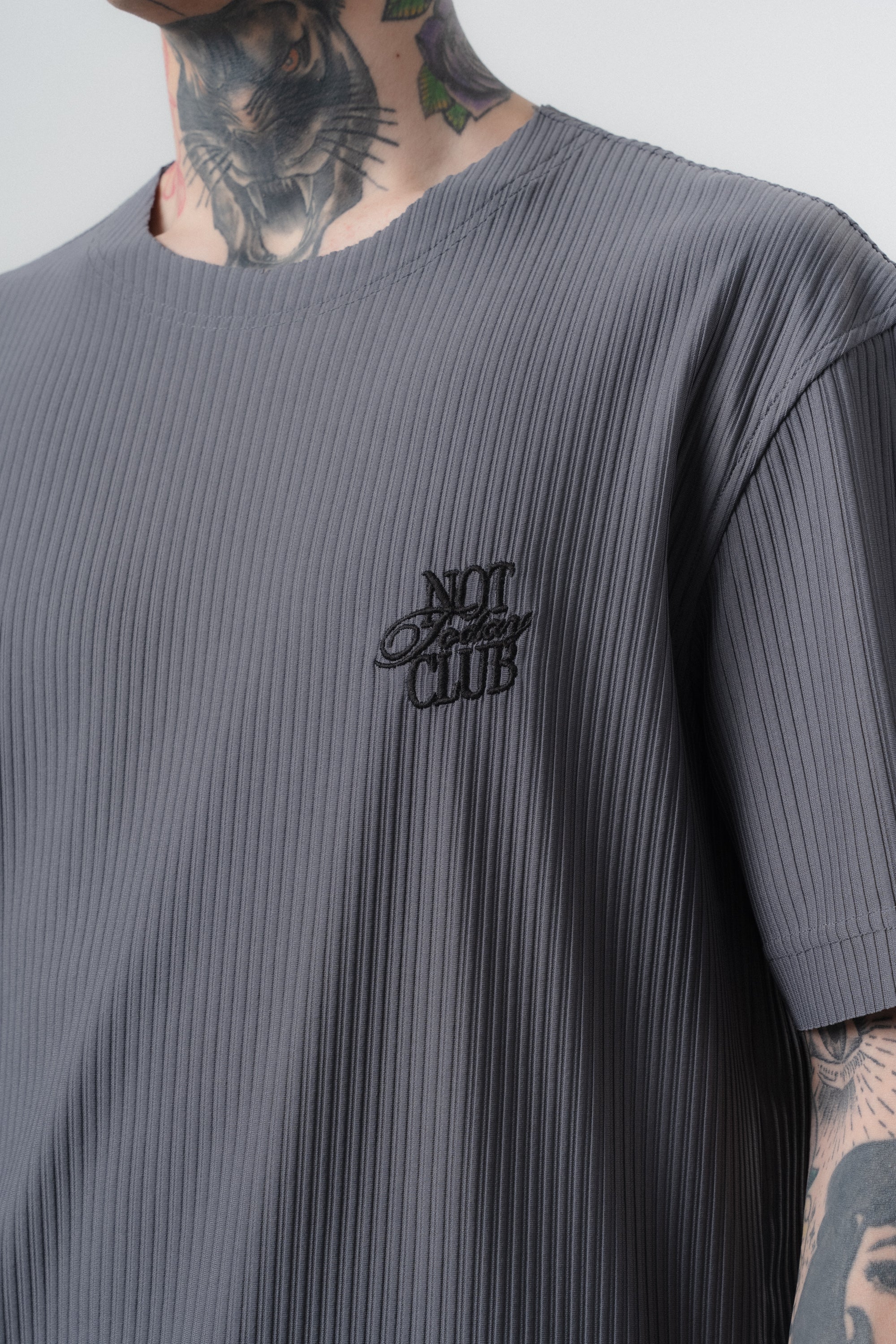Not Today Club Regular Fit Tracksuit Gray