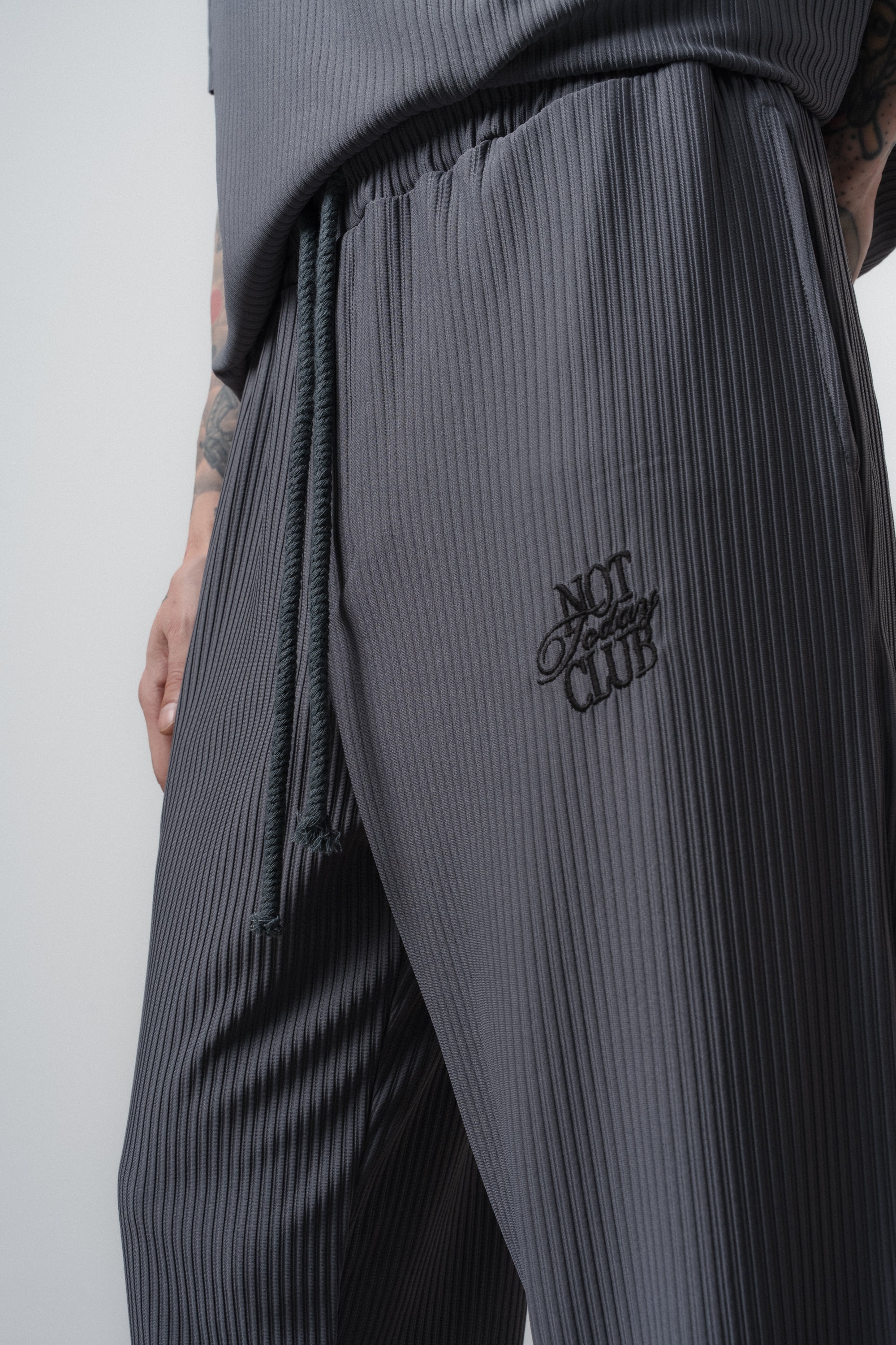 Not Today Club Regular Fit Tracksuit Gray