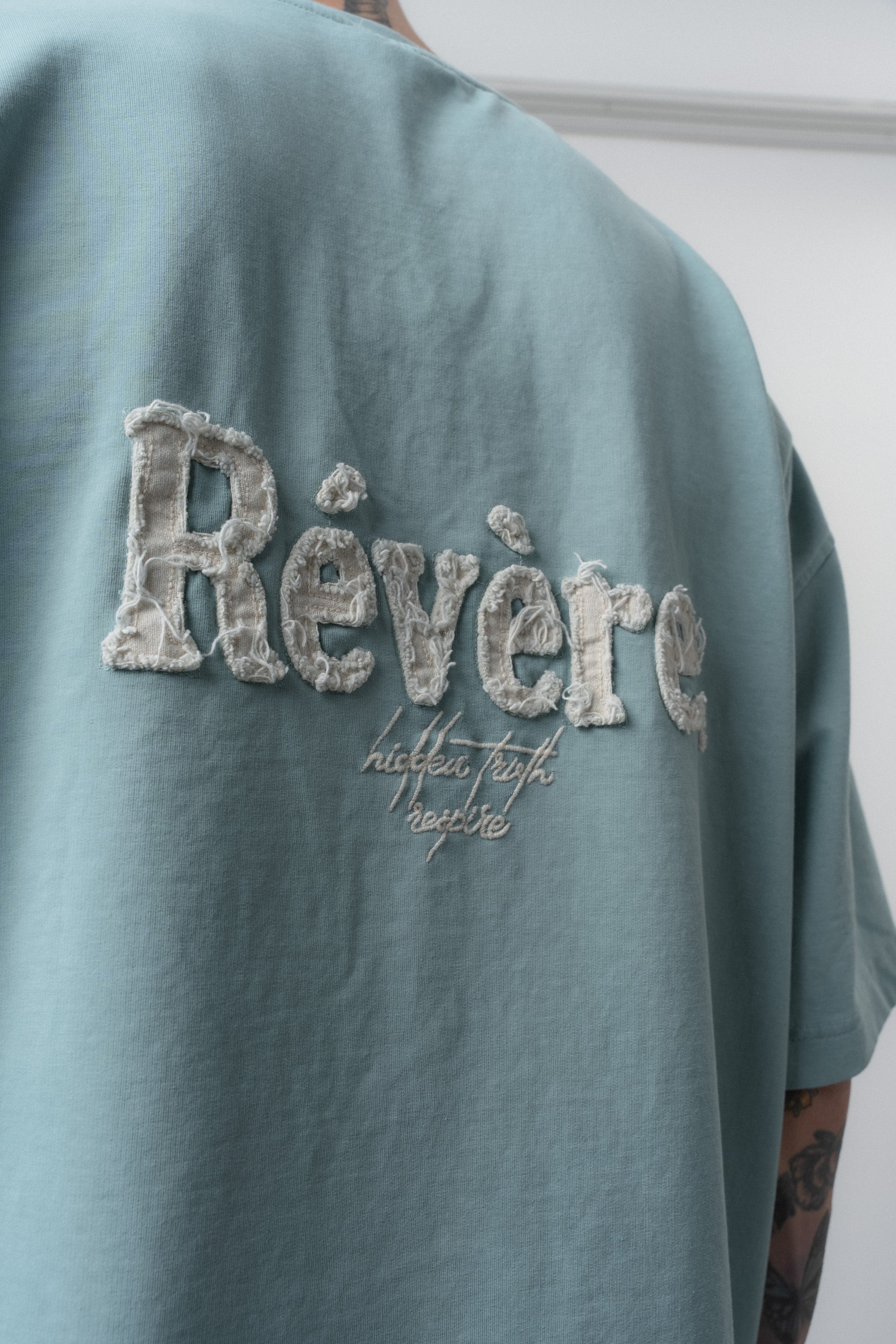 Revere Washed Oversized T-Shirt Blue