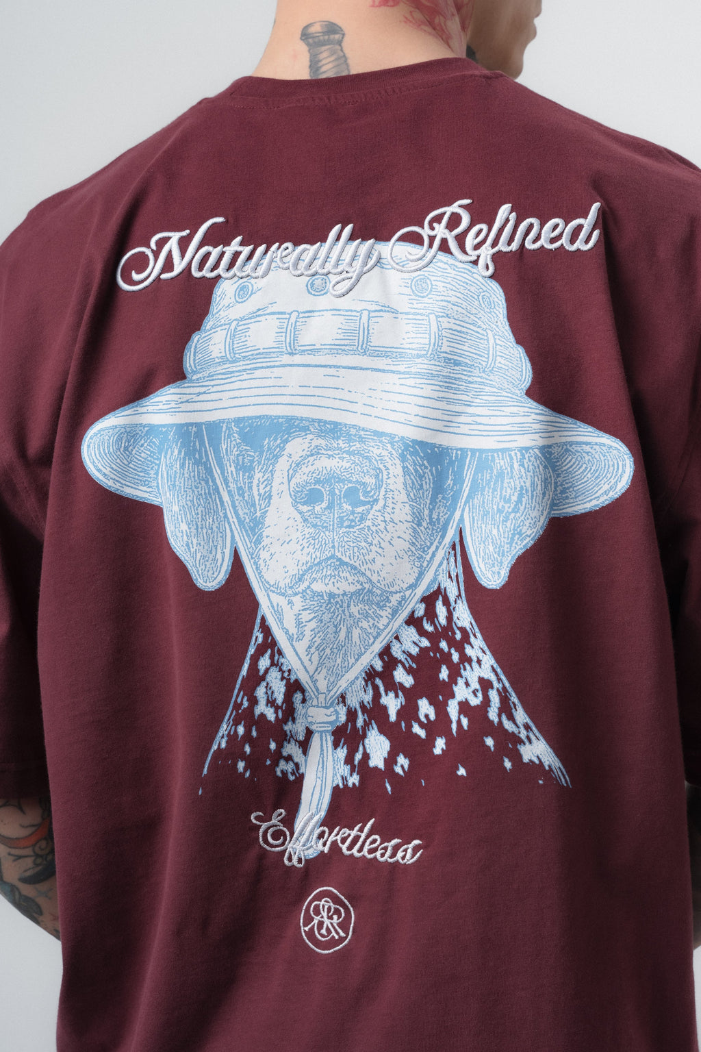 Refined Oversized T-Shirt Burgundy