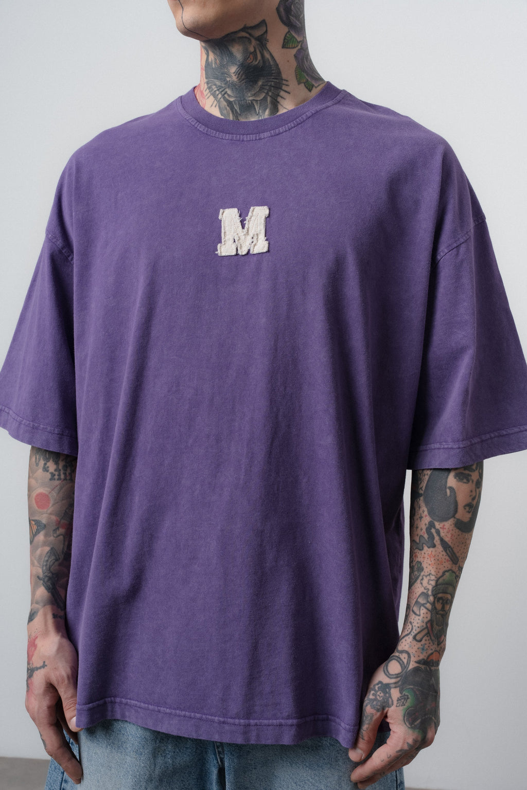 Mercy Washed Oversized T-Shirt Purple