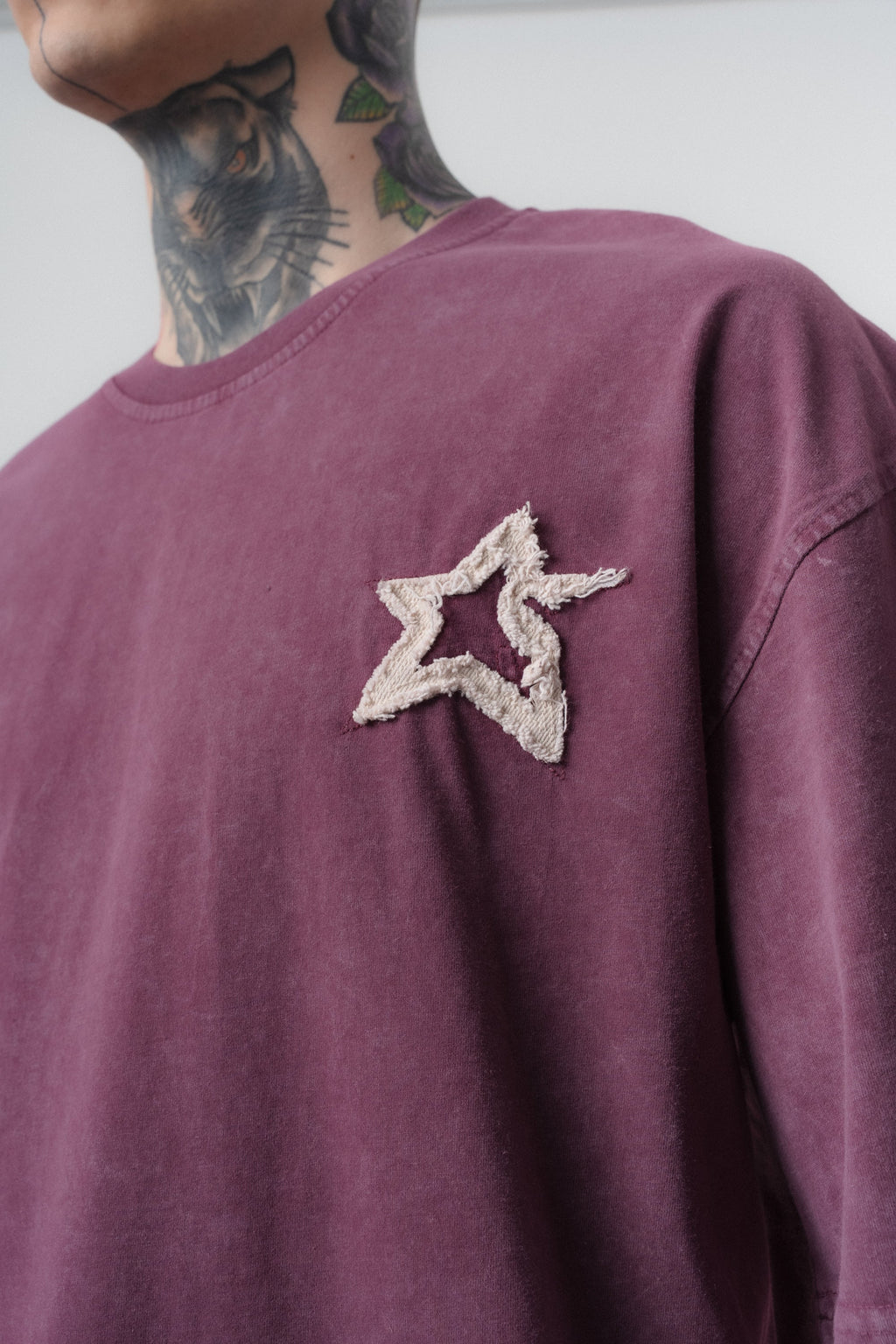 Saint Washed Oversized T-Shirt Cherry