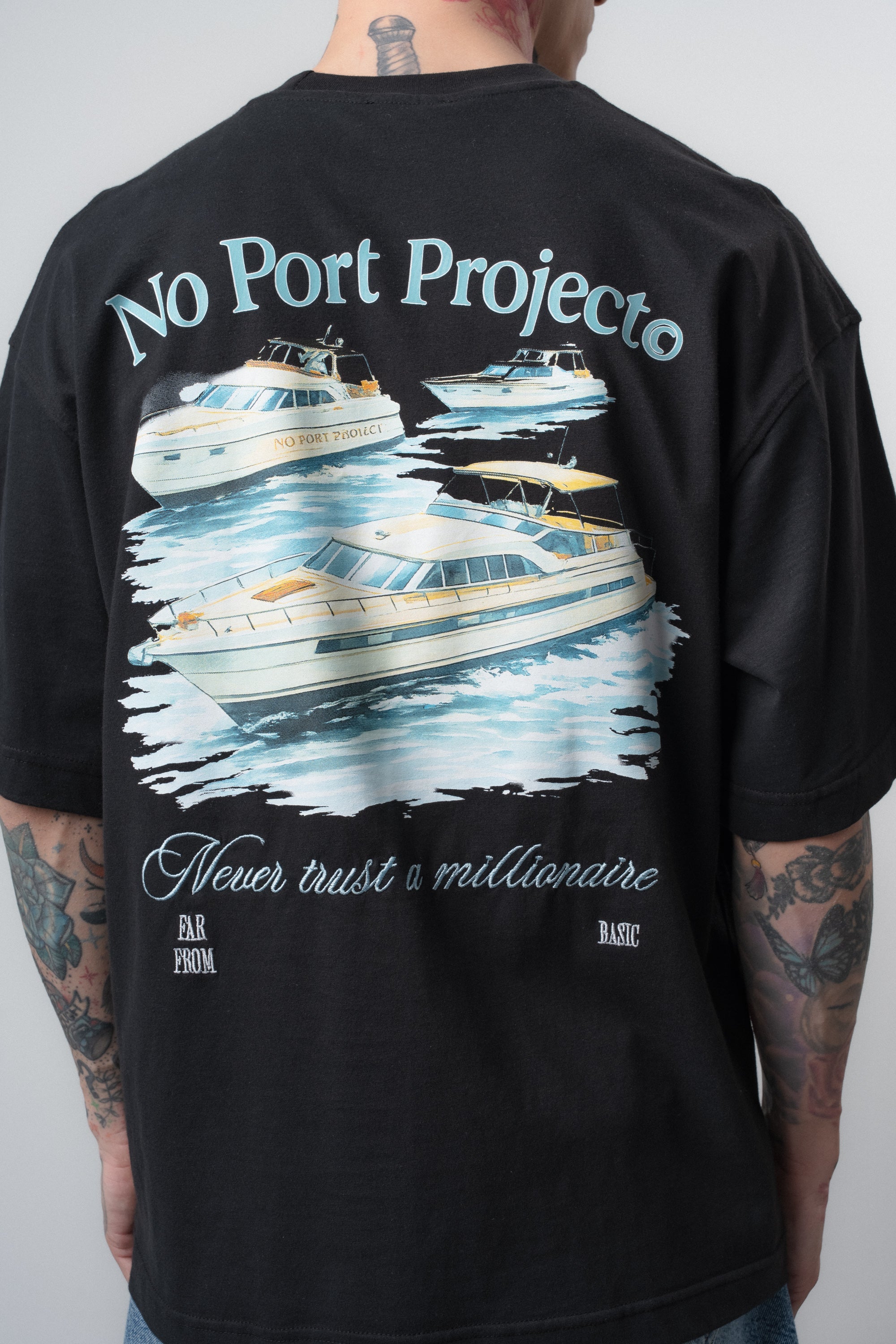 No Port Oversized T-Shirt Black
