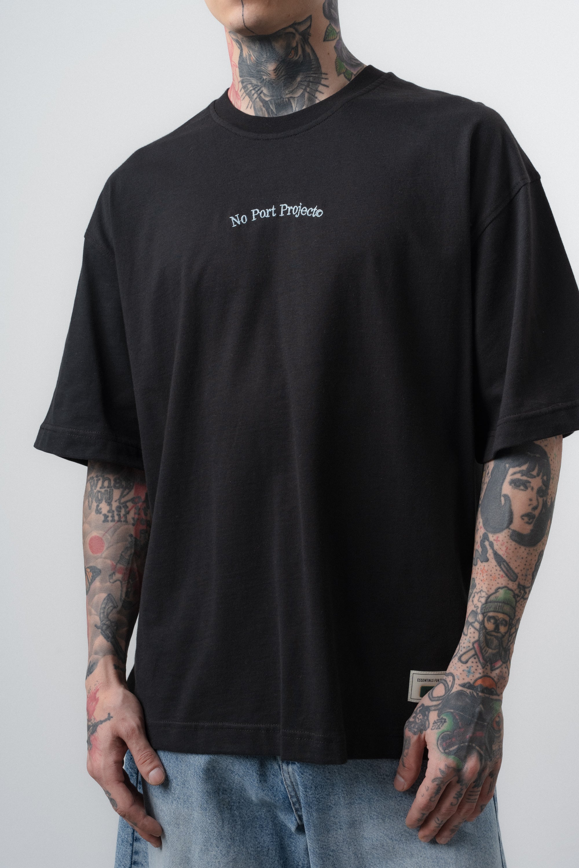No Port Oversized T-Shirt Black
