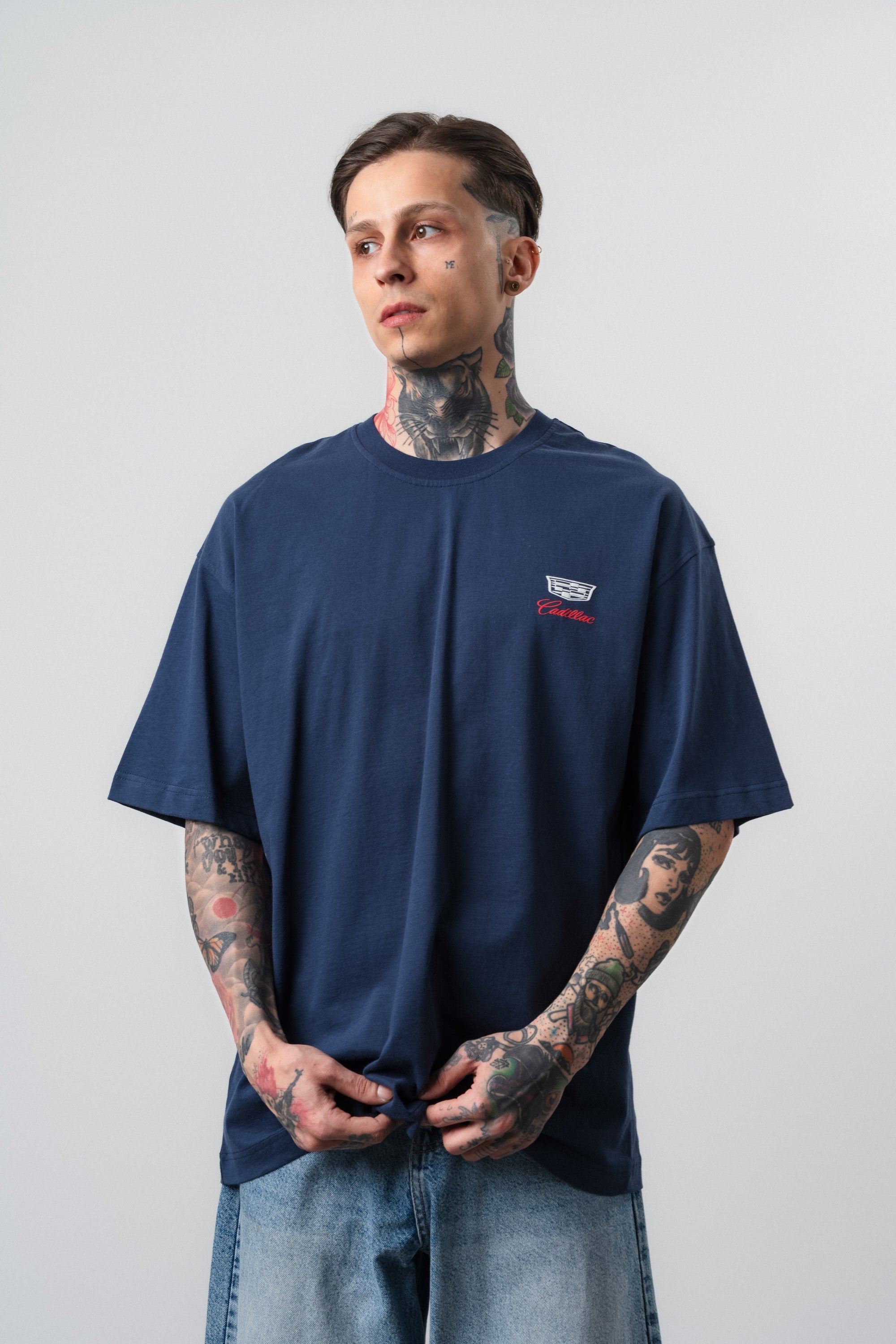 Cadillac Oversized T-Shirt Navy