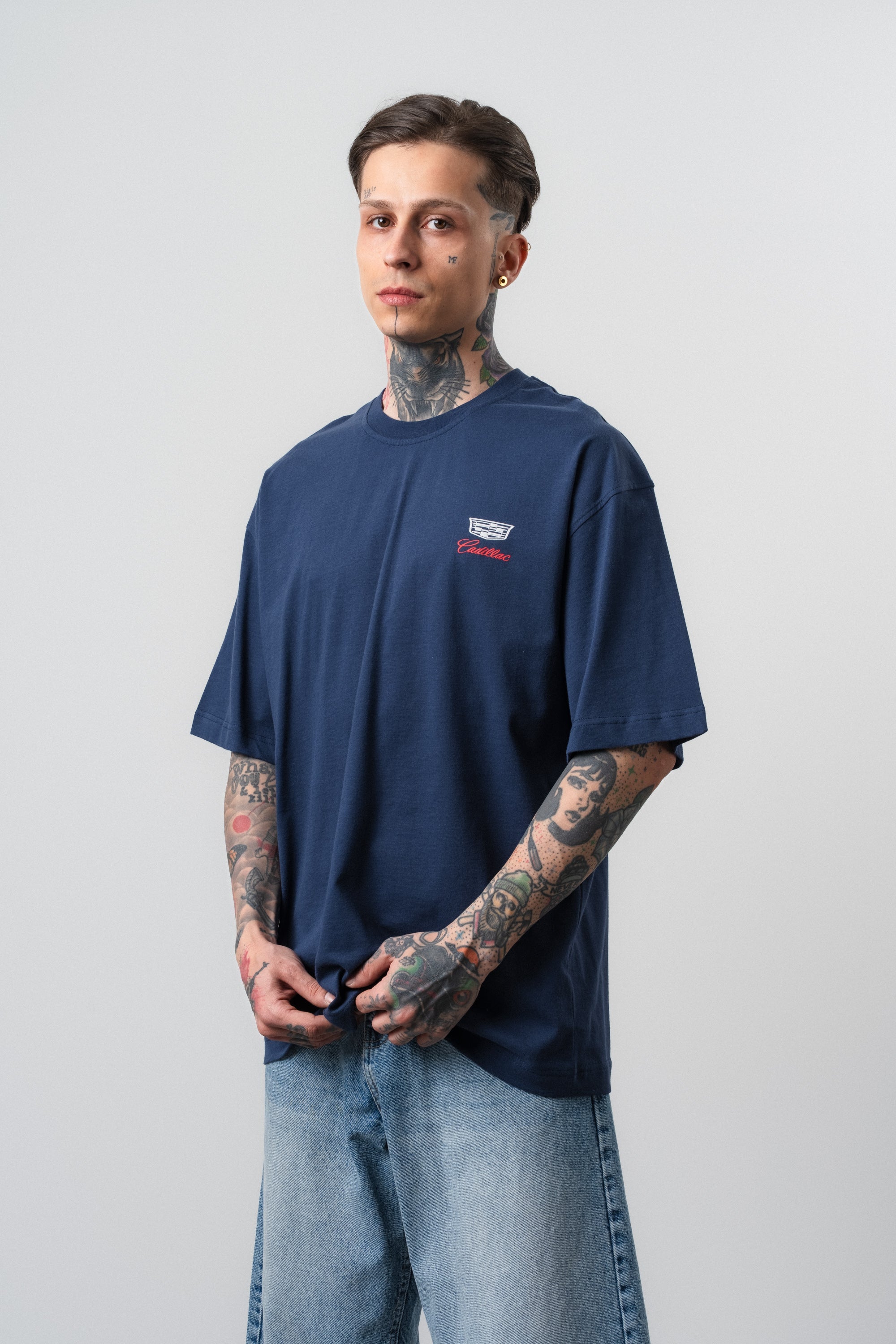 Cadillac Oversized T-Shirt Navy