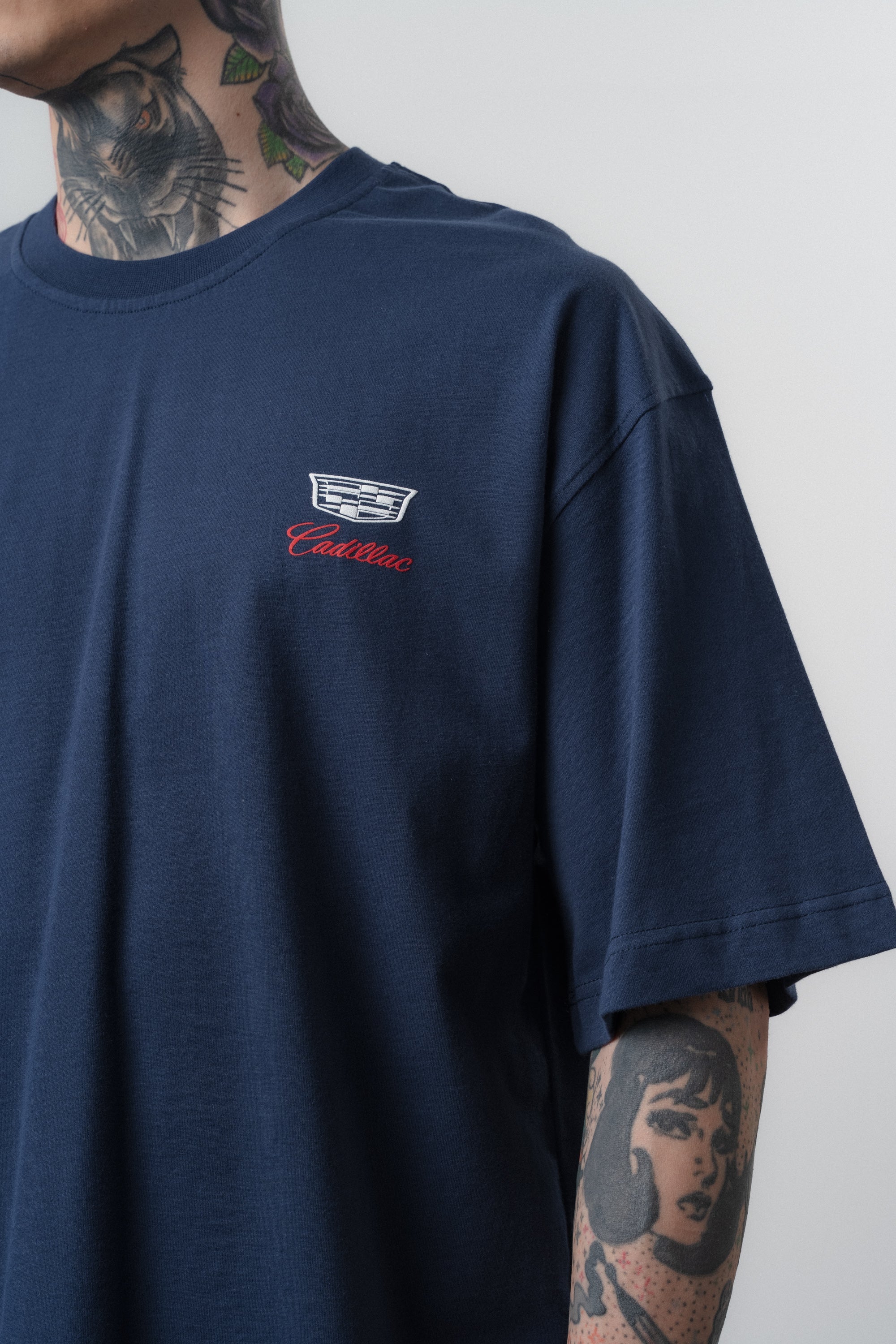 Cadillac Oversized T-Shirt Navy