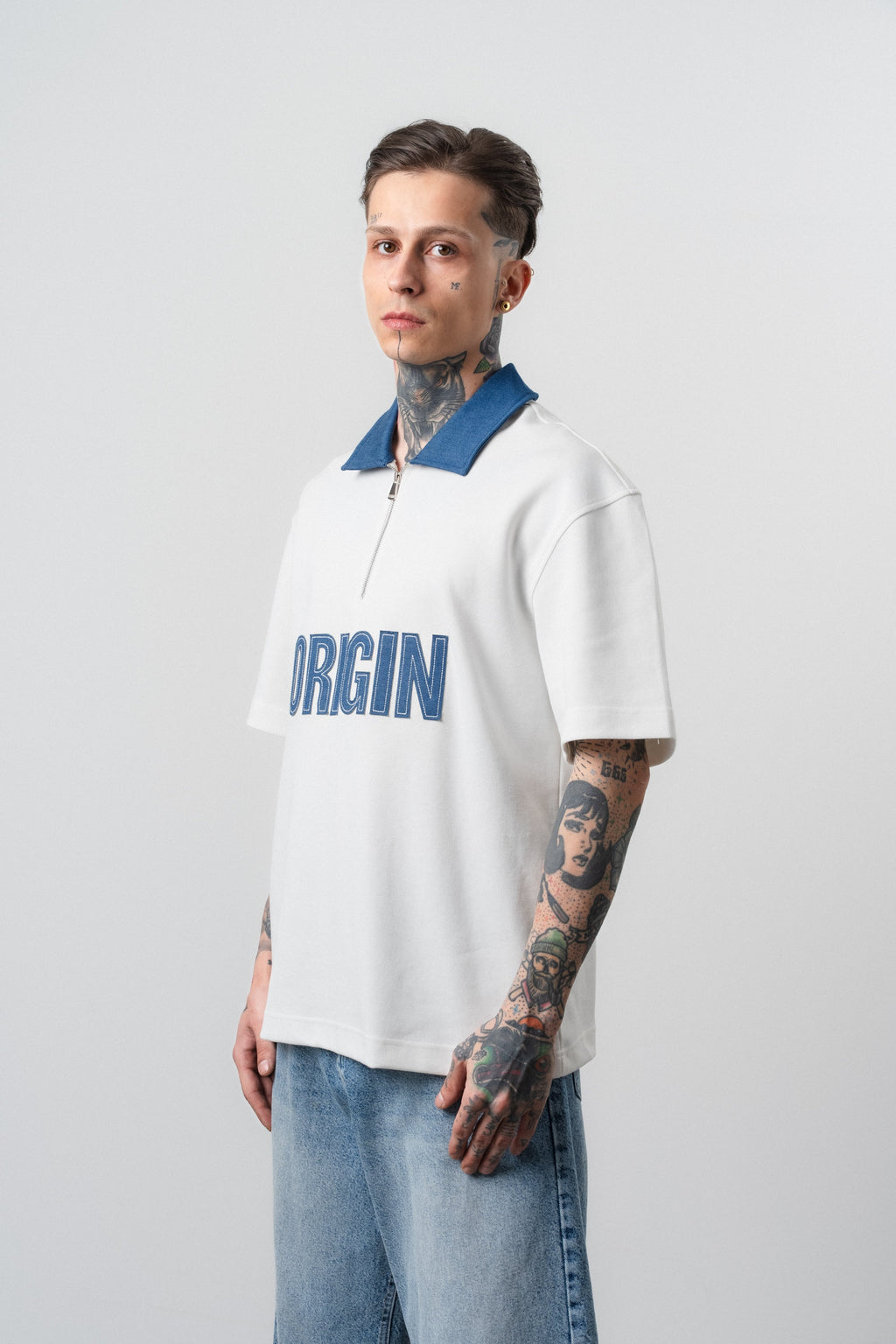 Origin Regular Fit Polo T-Shirt Ecru