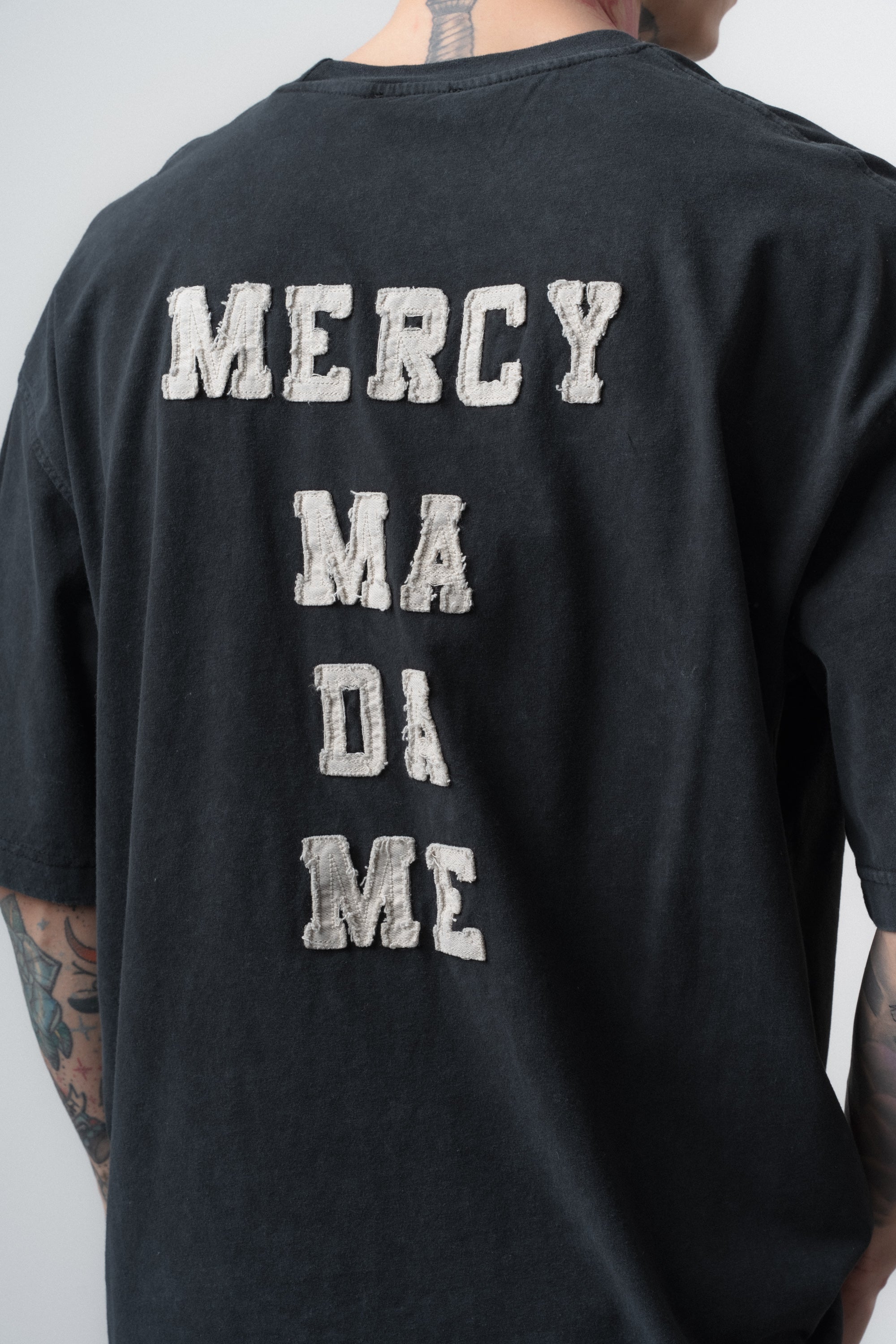Mercy Washed Oversized T-Shirt Black